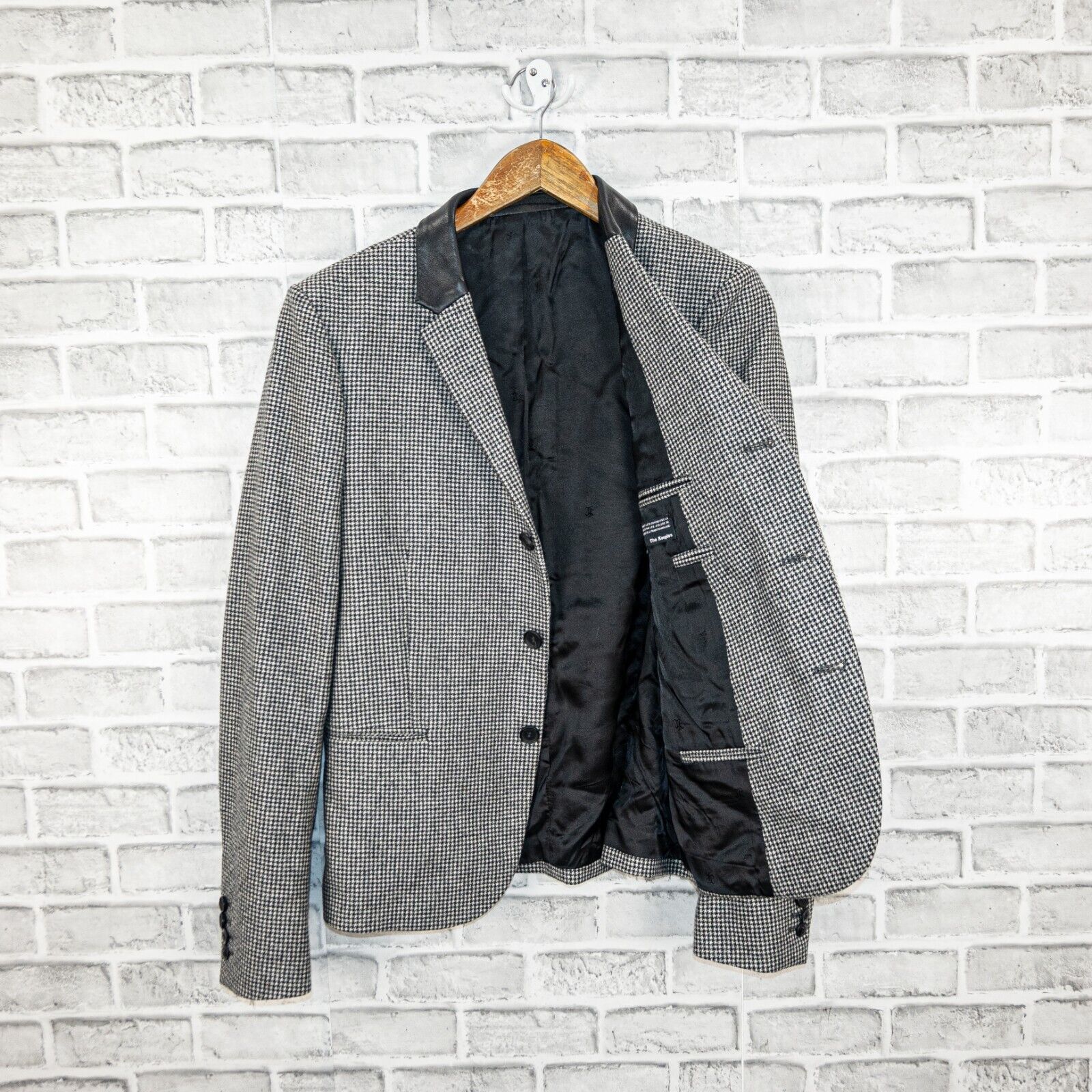 The Kooples The Kooples 3 button Blazer Jacket in Houndtooth Fitted Size US M / EU 48-50 / 2 - 2 Thumbnail