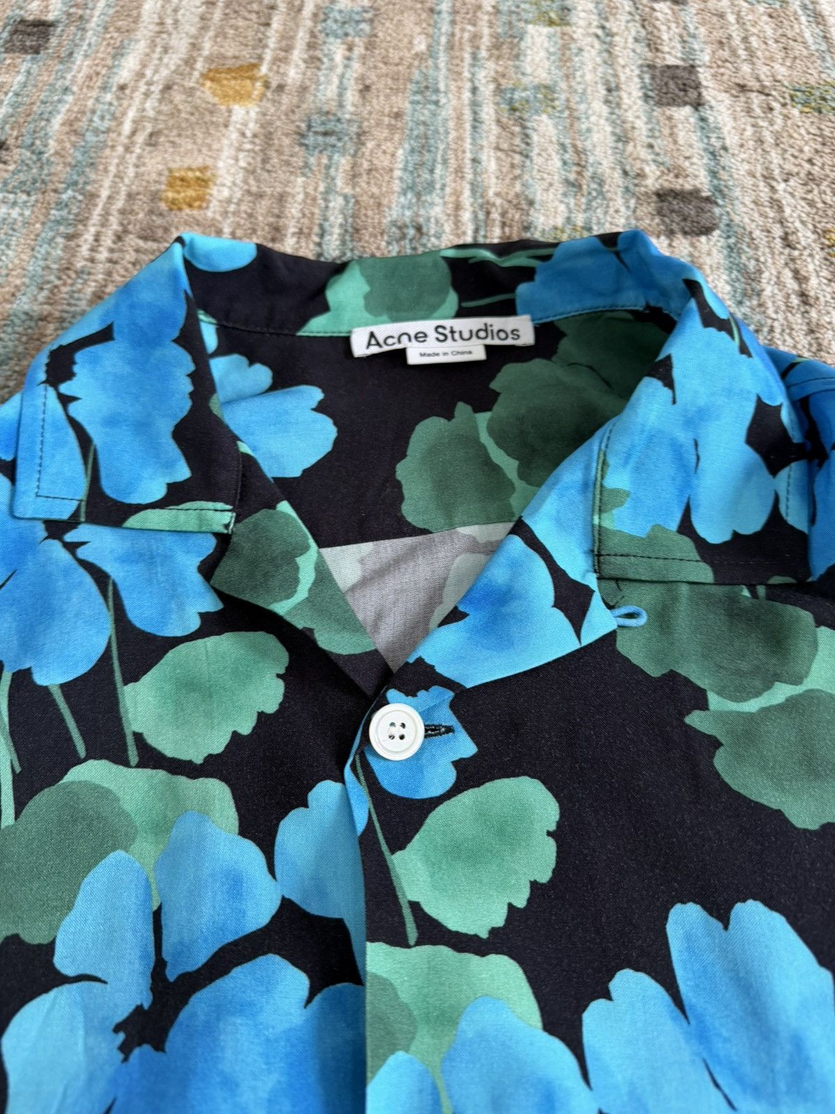 Acne Studios Floral print shirt Size US L / EU 52-54 / 3 - 3 Thumbnail