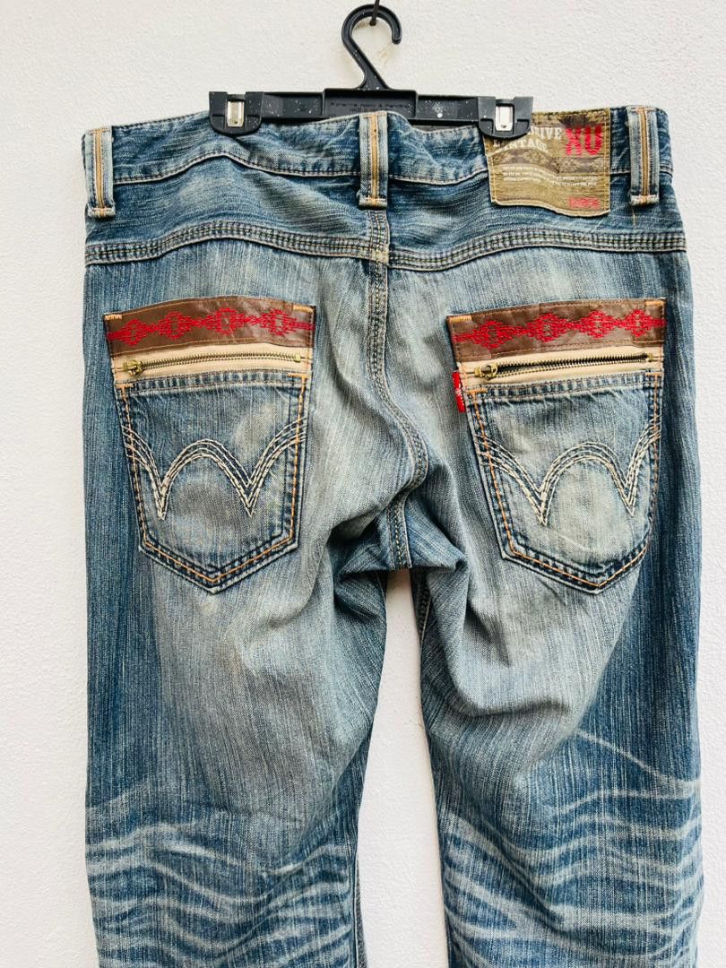Edwin × Japanese Brand Vintage Edwin Exclusive XV Distressed Japanese Fashion Style Size US 35 - 10 Thumbnail