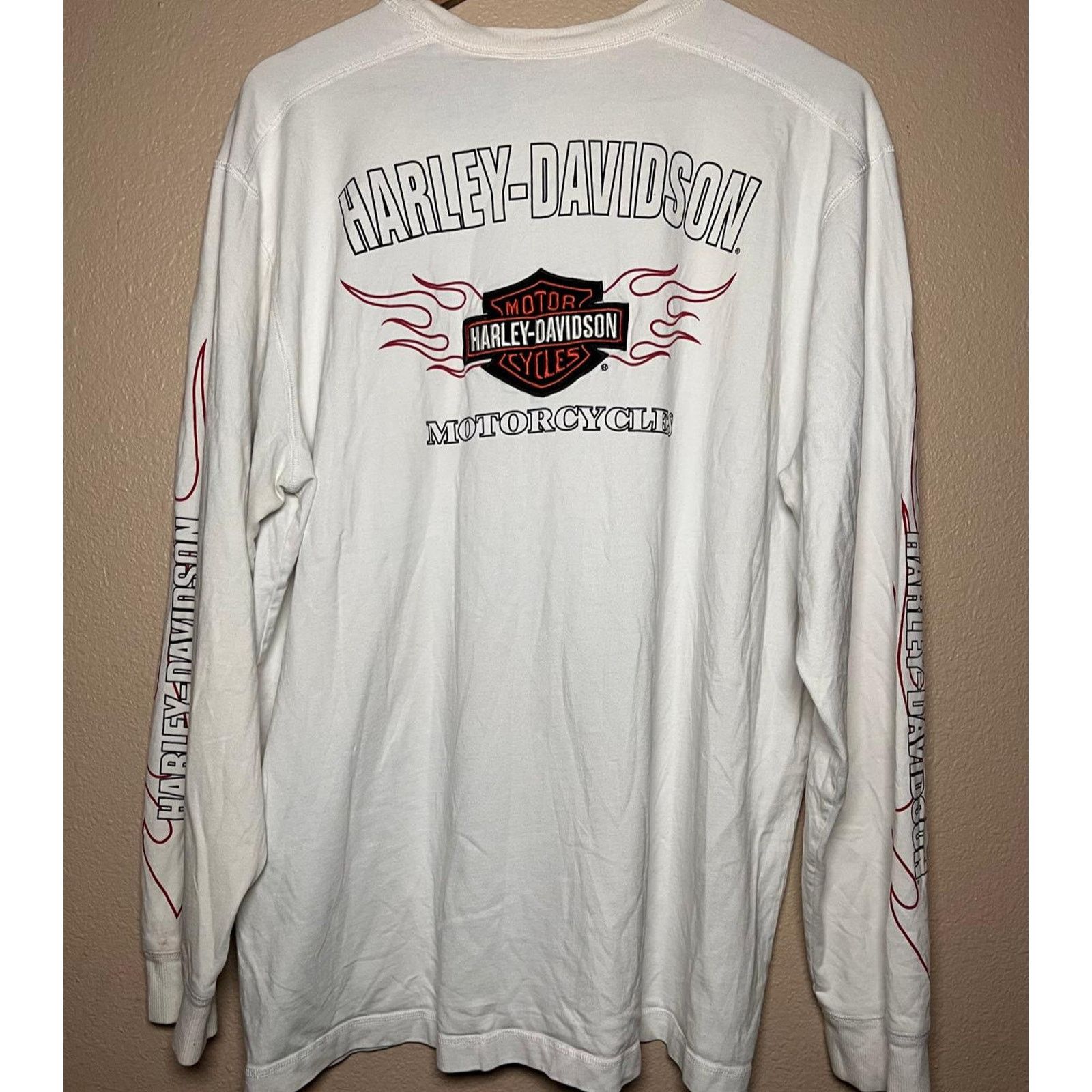 Harley Davidson 🔥 Harley-Davidson Long Sleeve Tee – White Size XL Size US XL / EU 56 / 4 - 2 Thumbnail