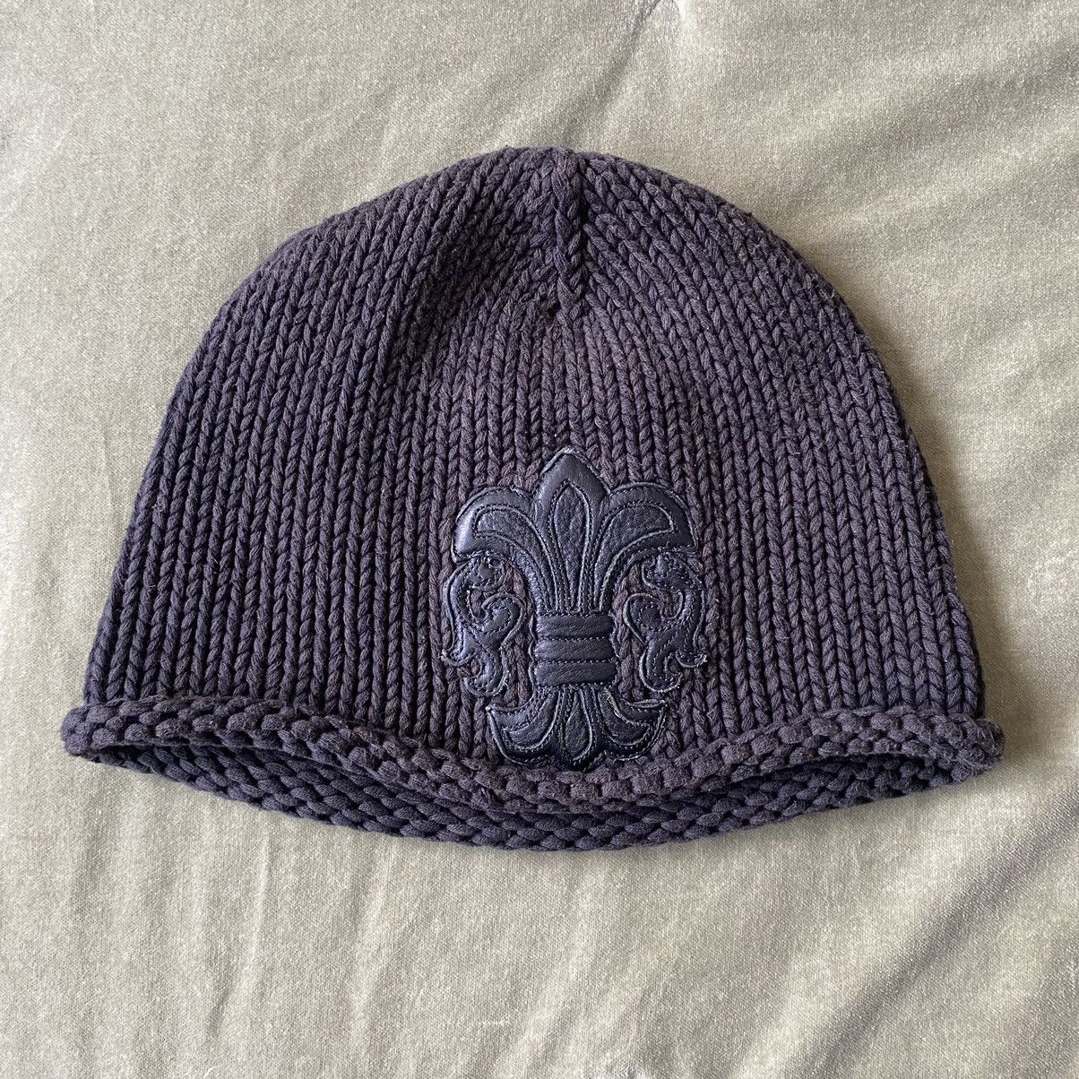 Chrome Hearts Chrome Hearts Fleur Patch Beanie Size ONE SIZE - 1 Thumbnail