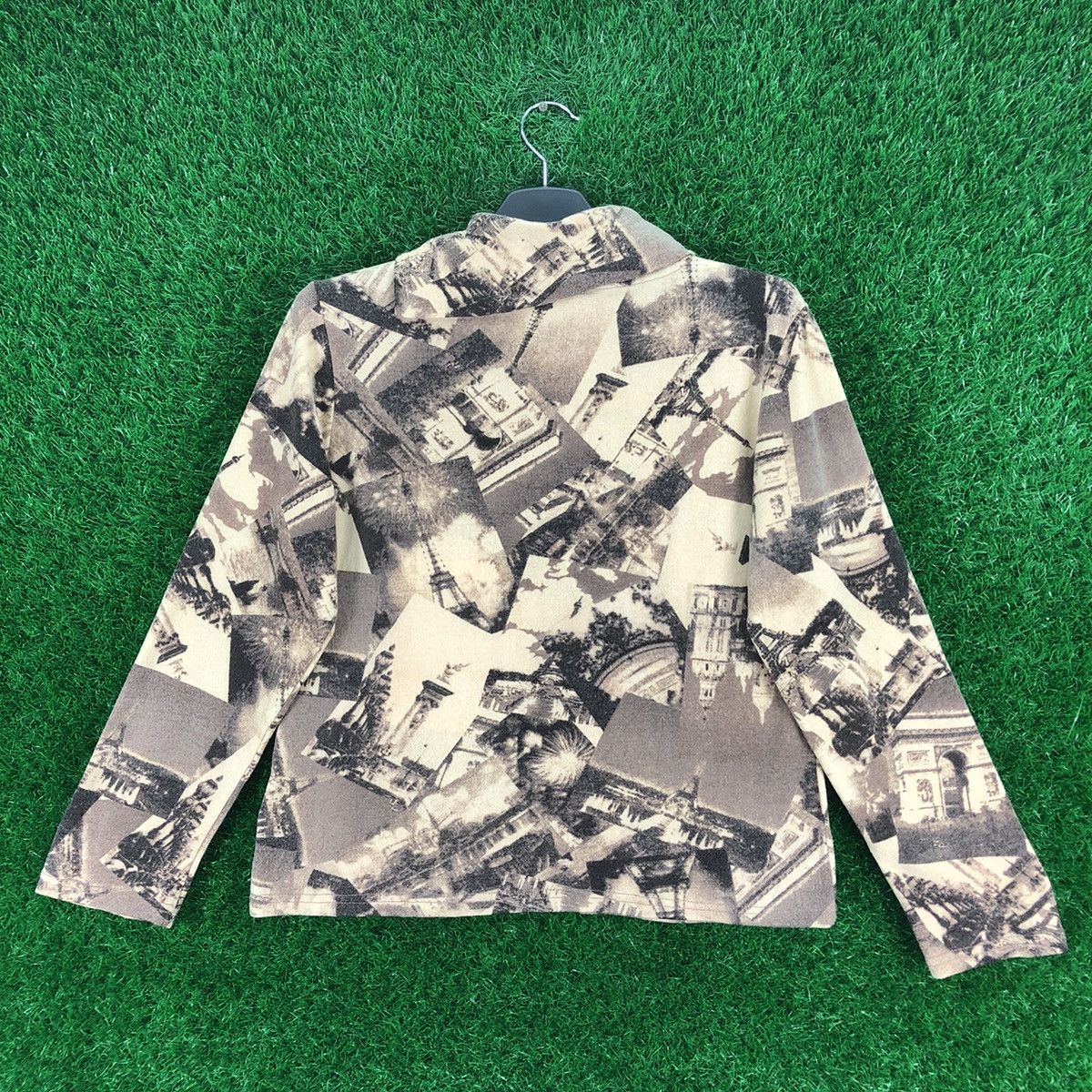 Japanese Brand × Vintage Vintage 90's Paris City Fullprint Ladies Tee Turtle Net Size XS / US 0-2 / IT 36-38 - 4 Thumbnail