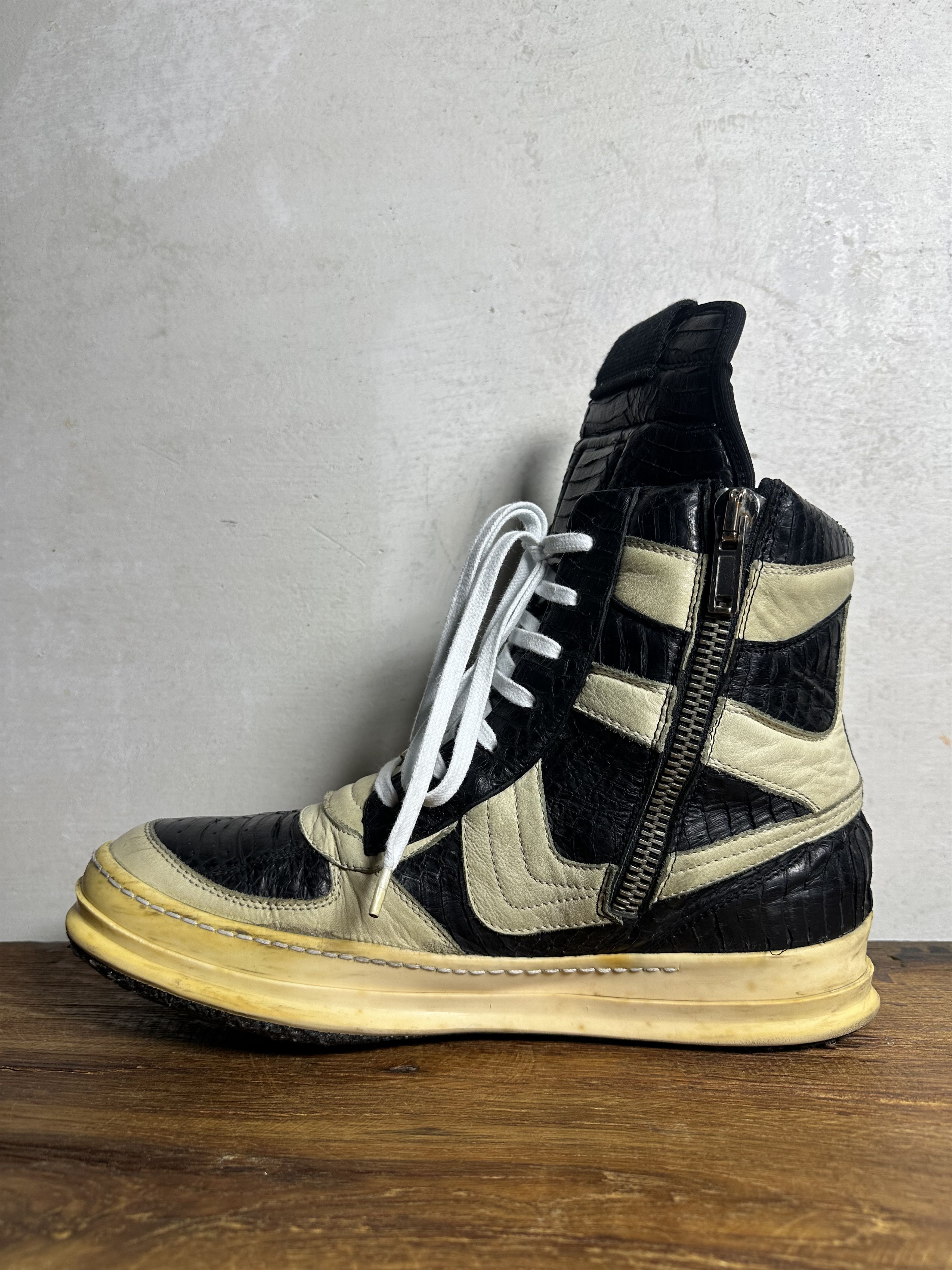 Rick Owens 1/40 Rick Owens Python Geobasket Dunk Antonioli Exclusive Size US 10 / EU 43 - 3 Thumbnail