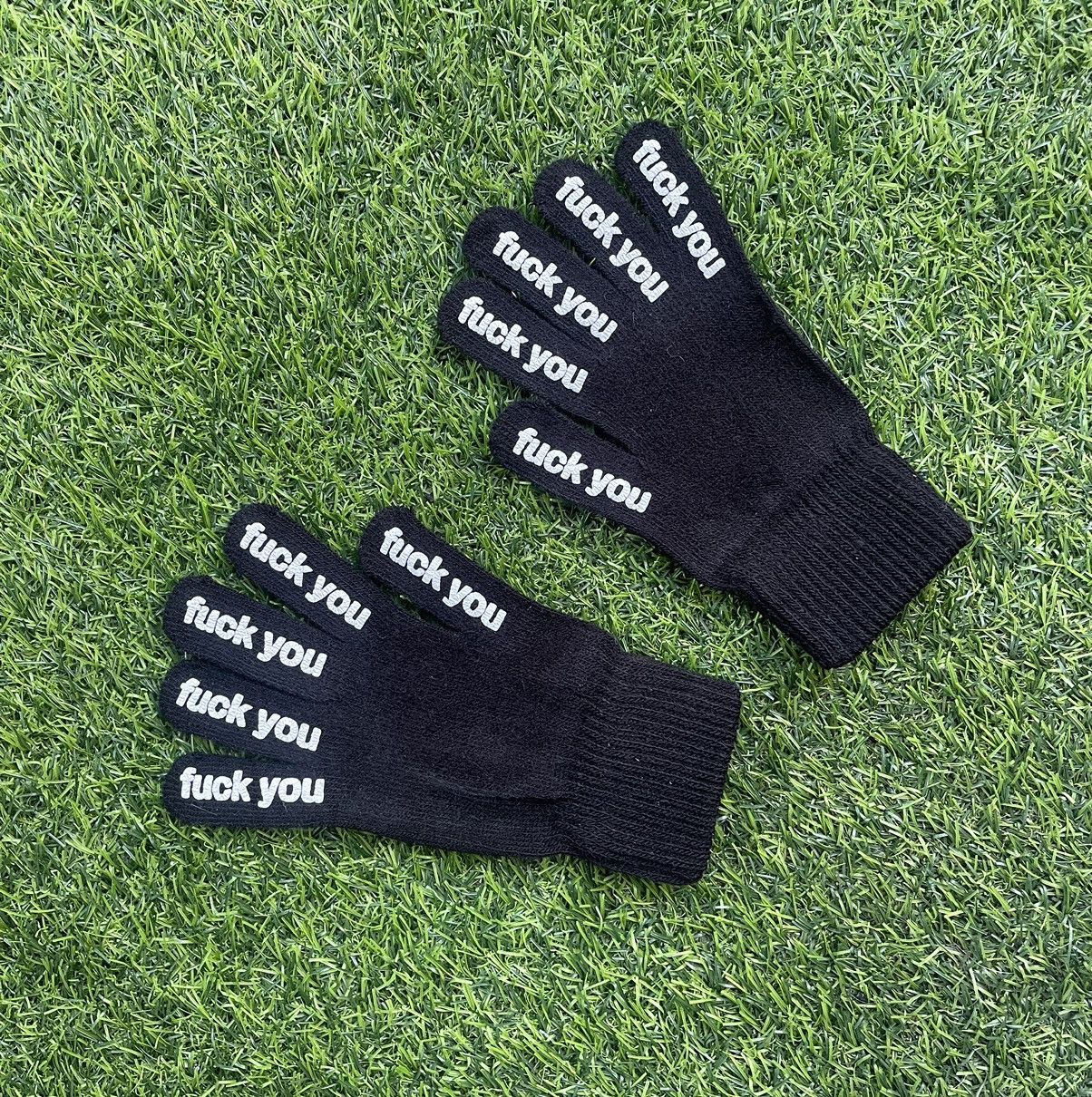 Vintage F*CK YOU GLOVES Size ONE SIZE - 1 Preview