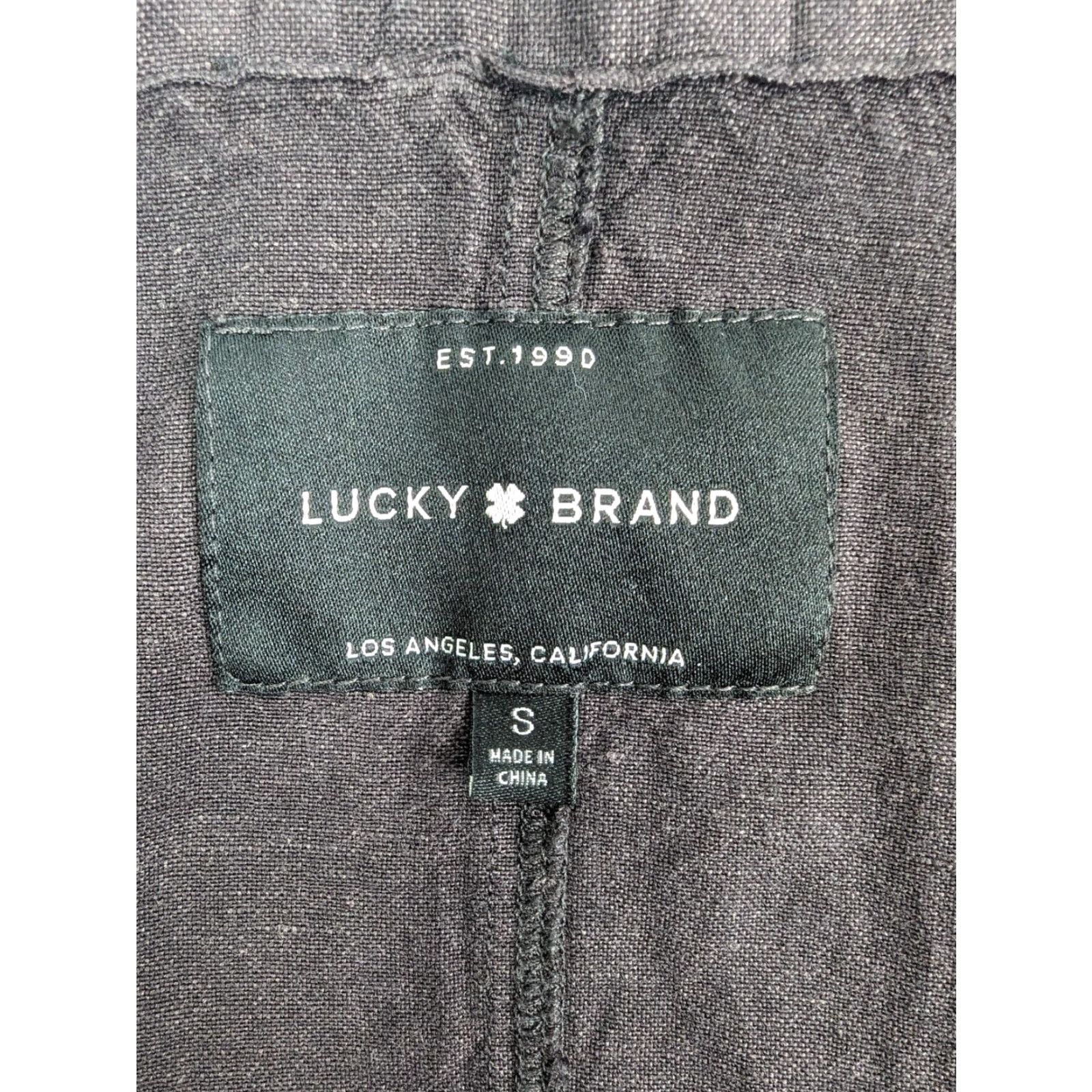 Lucky Brand Lucky Brand Women's Small Brown Full Zip Jacket Linen Blend Bomber Jacket Pockets Zipper Size S / US 4 / IT 40 - 7 Thumbnail