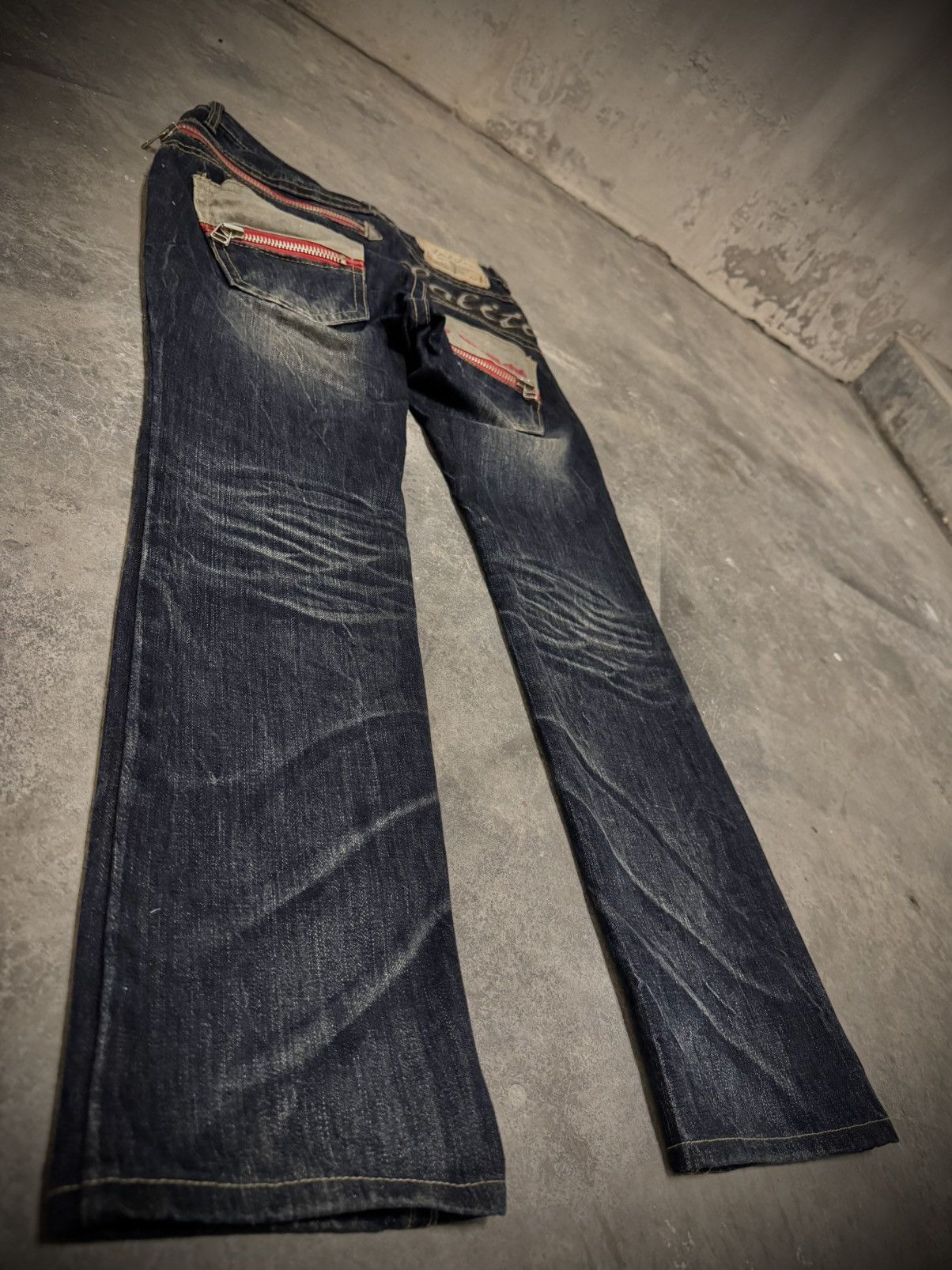 Japanese Brand Rare Lolita Vintage Straight Jeans Size US 29 - 5 Thumbnail