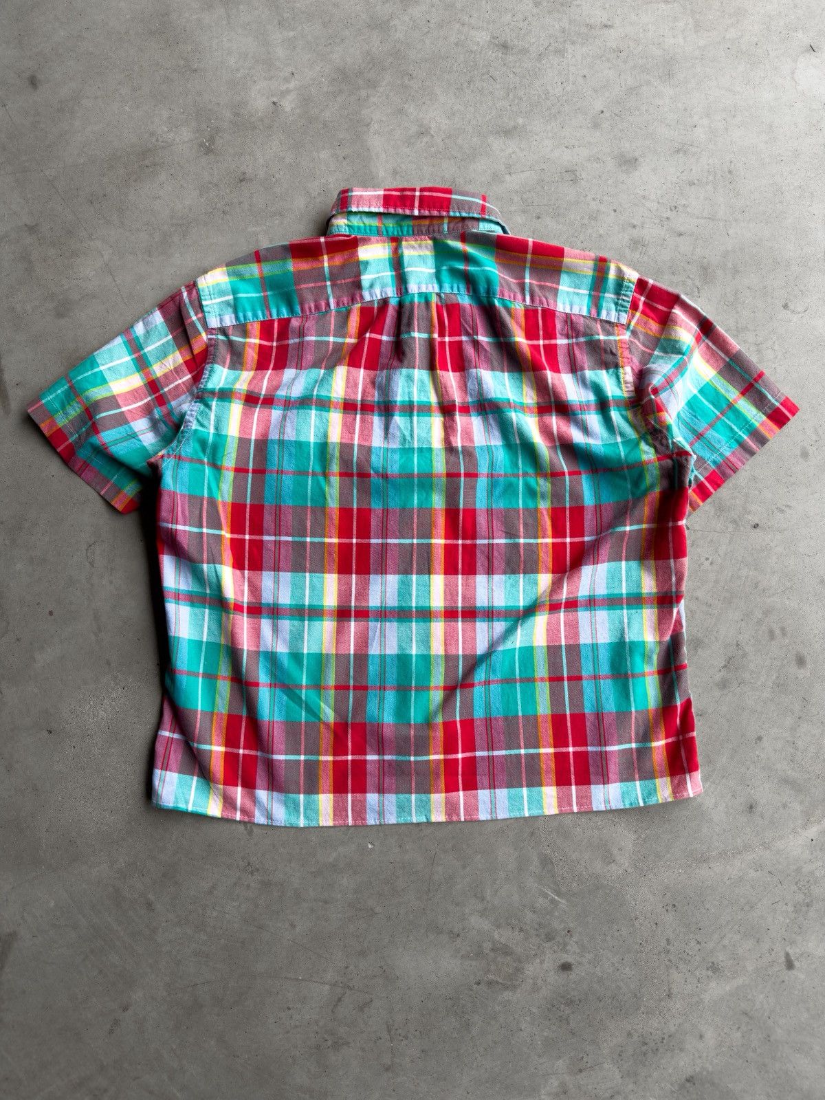 J.Crew Y2K J Crew Cropped Boxy Plaid Button-Up Shirt Size US S / EU 44-46 / 1 - 2 Thumbnail
