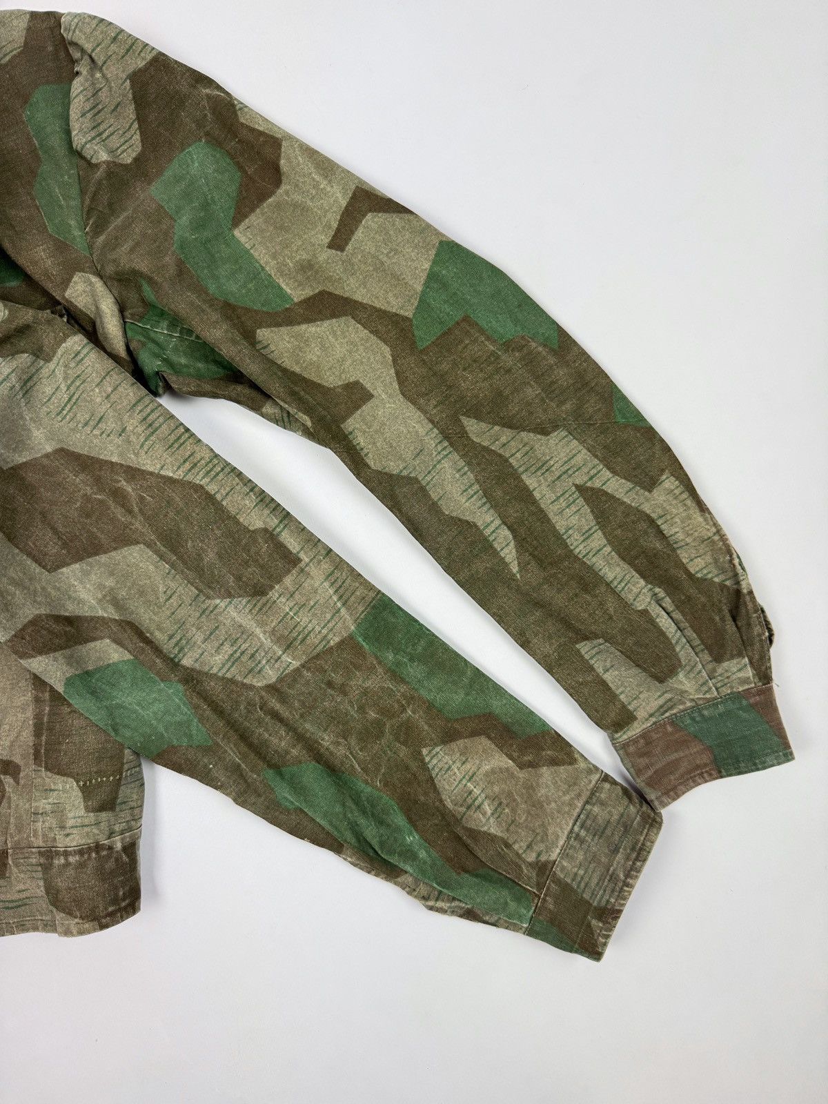 Vintage 40s 50s WW2 German Splinter Camo Heer Cyclist Rider Jacket Size US S / EU 44-46 / 1 - 13 Thumbnail