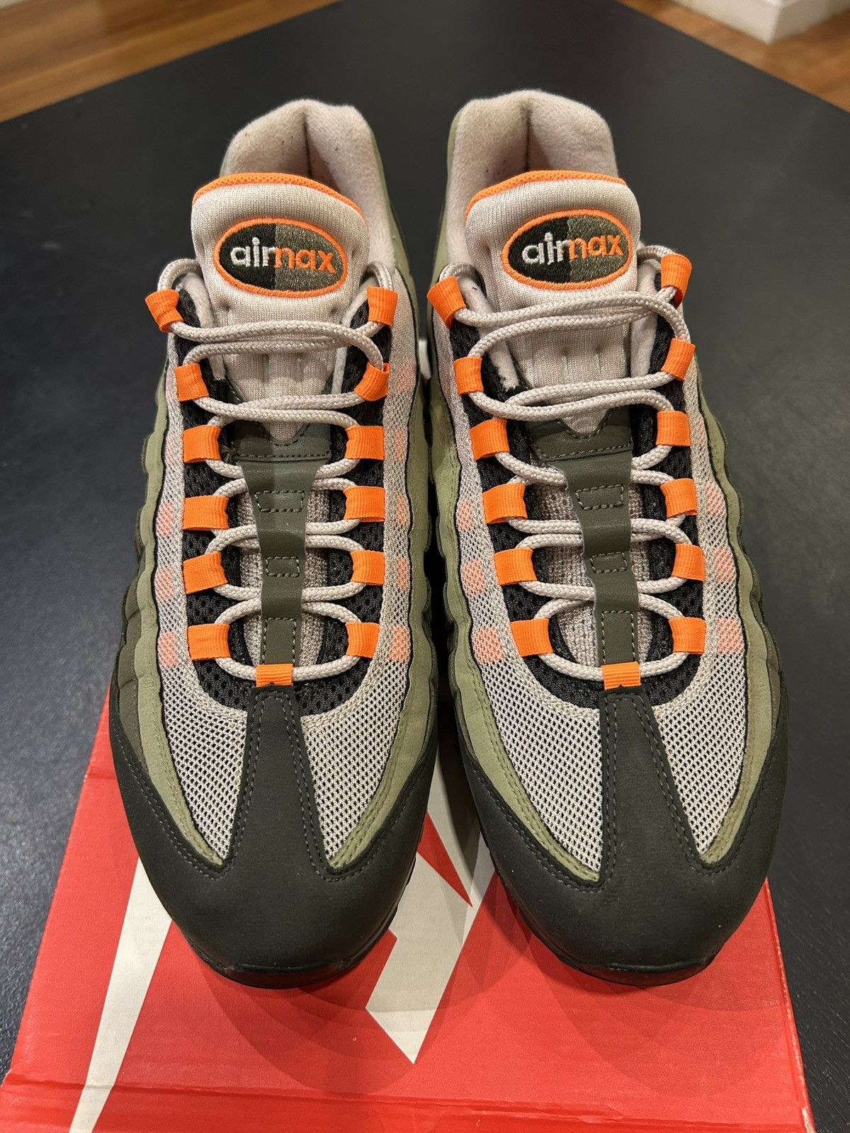 Nike Nike Air Max 95 OG ‘Neutral Olive Total Orange’ Size US 11 / EU 44 - 4 Thumbnail