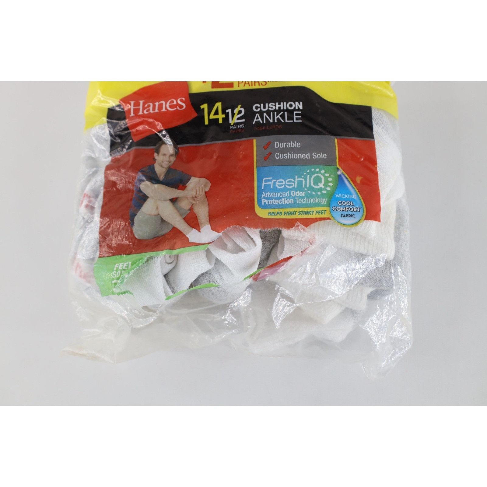 Hanes Deadstock Vintage Y2K Hanes 9 Pack Ankle Socks Size ONE SIZE - 3 Thumbnail