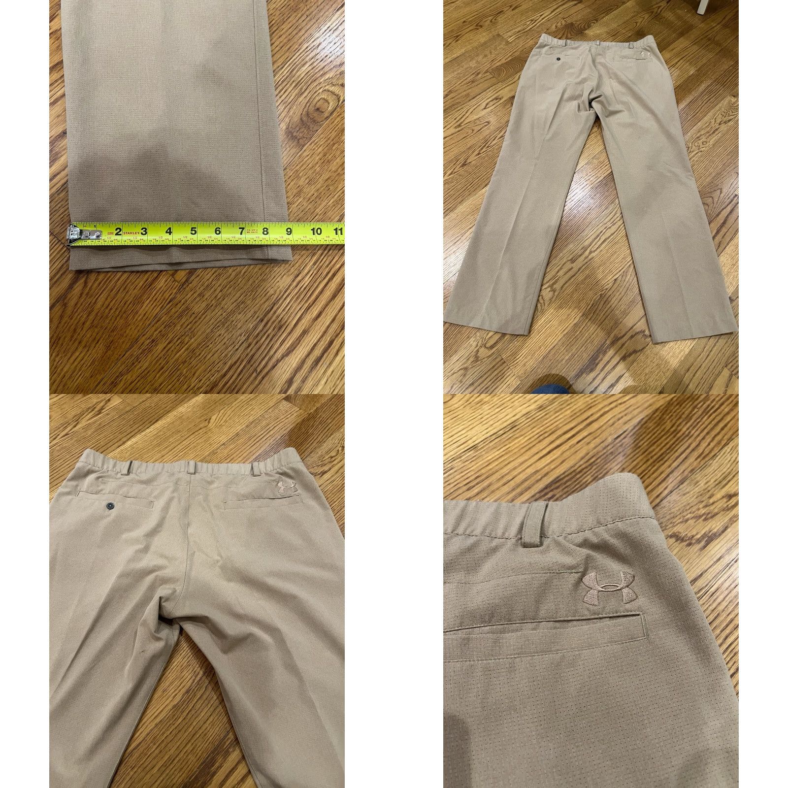 Under Armour Under Armour Golf Heat Gear Stretch Pants Regular Waist 40 Inseam 33 Gray Solid Anti-Odor Moisture Wicking Lightweight Breathable Pockets Logo Men Size US 40 / EU 56 - 8 Thumbnail