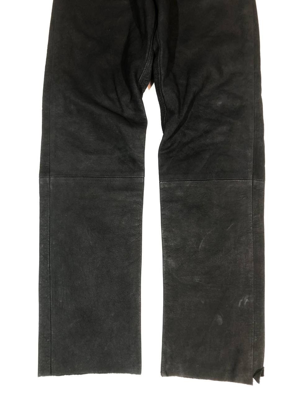 Vintage Enjoy Vintage Rare Moto Biker Leather Pants Size US 29 - 2 Thumbnail