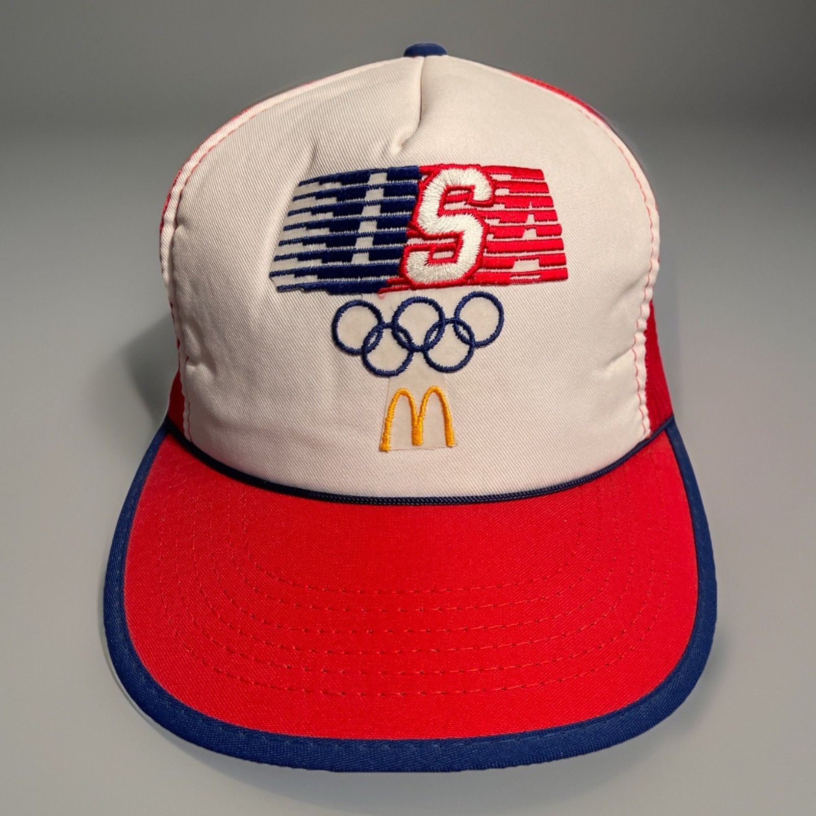 Vintage 1984 USA Olympics McDonald's Vintage Snapback Trucker Hat Size ONE SIZE - 1 Thumbnail