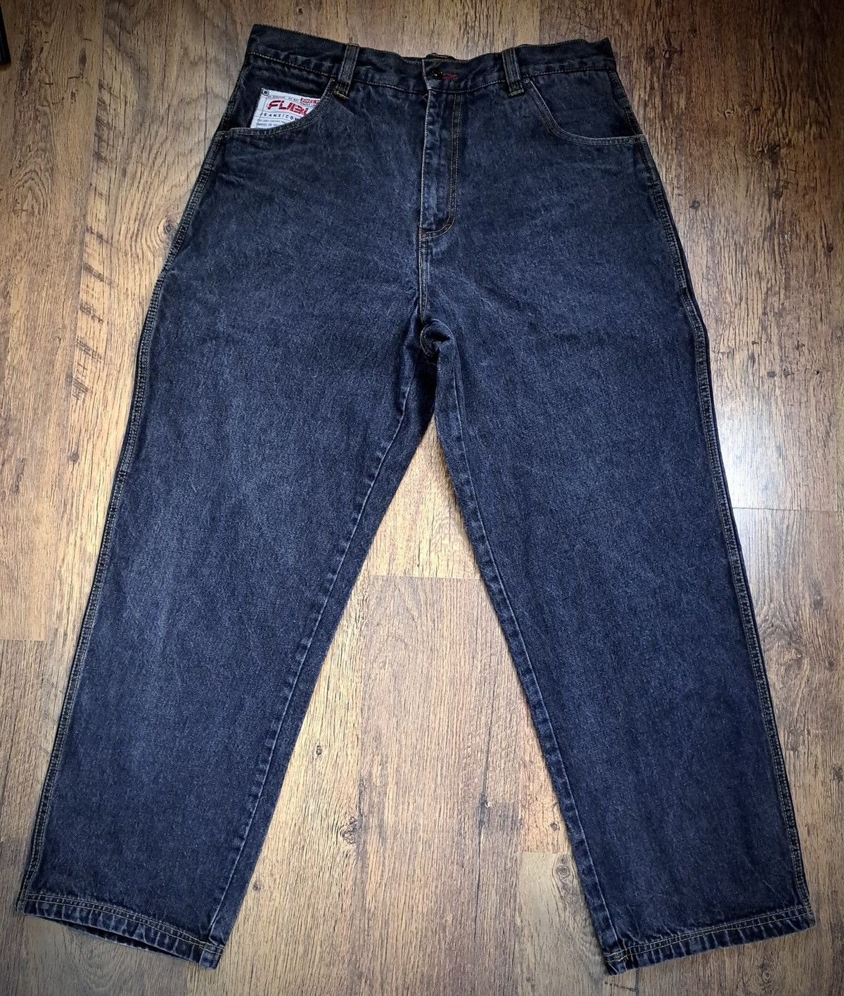 image of Fubu X Jeans in Black, Men's (Size 38)