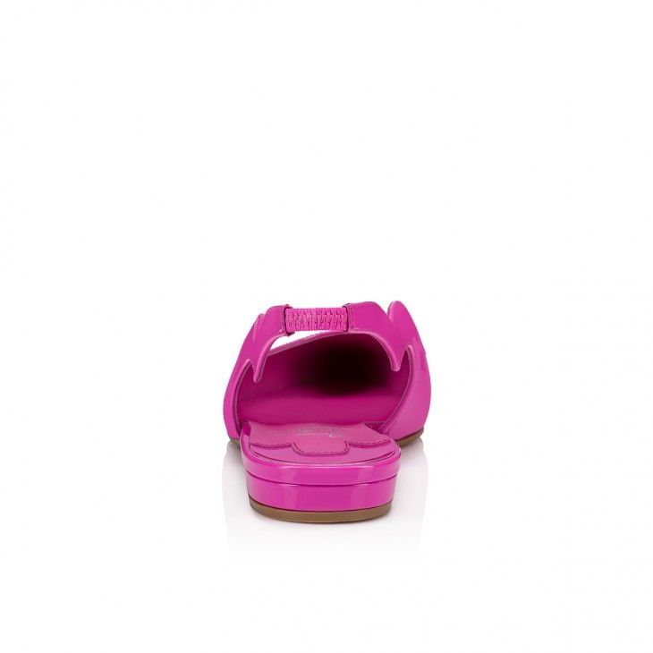 Christian Louboutin o1s1wg111224 Hot Chickita Sling Flat in Pink Size US 9.5 / IT 39.5 - 3 Thumbnail