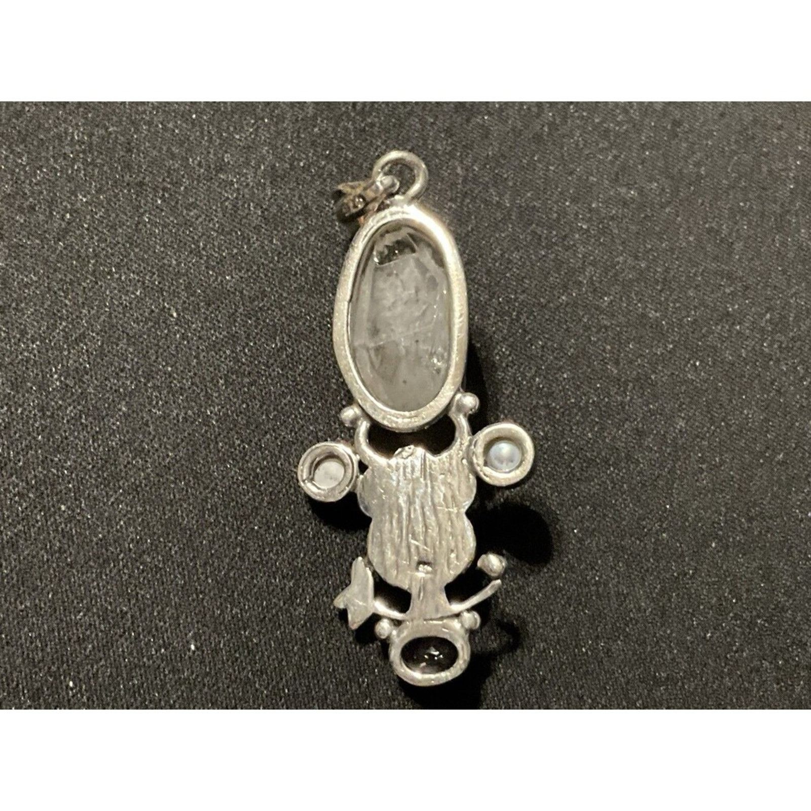 Other 925 Silver Pendant, Druzzy, Pearl, Amethyst Size ONE SIZE - 5 Thumbnail