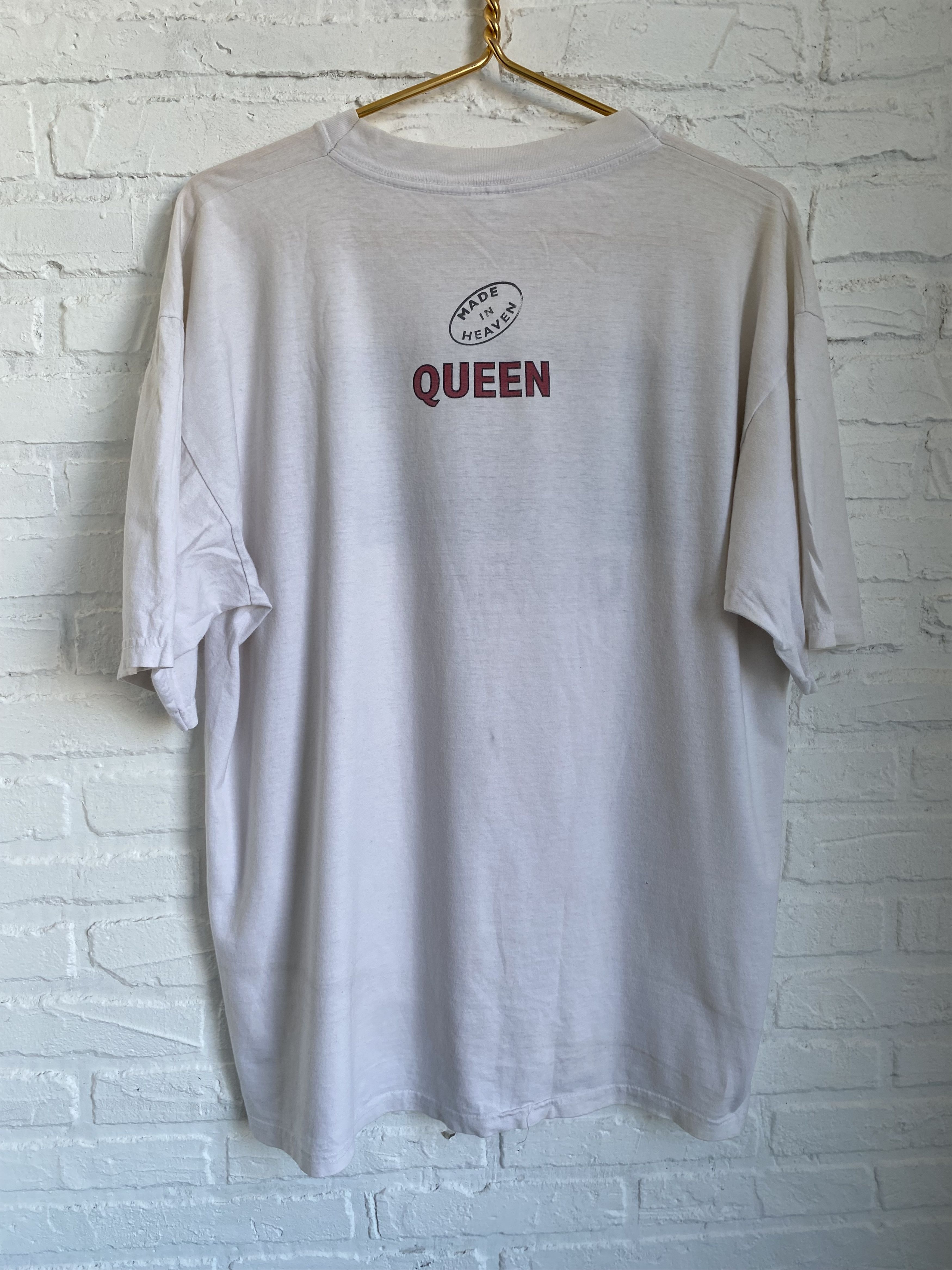 Band Tees × Vintage Vintage 1995 Queen Made in Heaven t-shirt Size US L / EU 52-54 / 3 - 11 Thumbnail