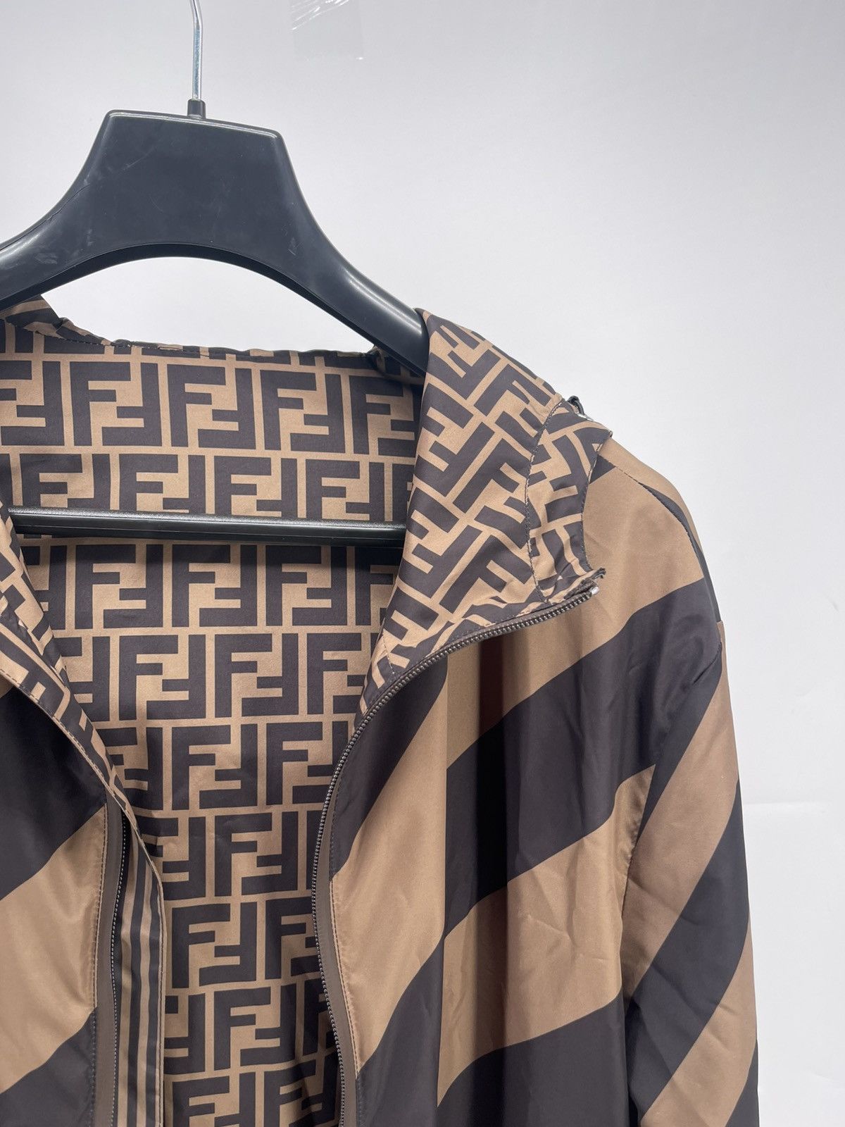 Fendi Fendi Reversible Zucca Monogram FF Track Jacket Size M Size US M / EU 48-50 / 2 - 2 Thumbnail