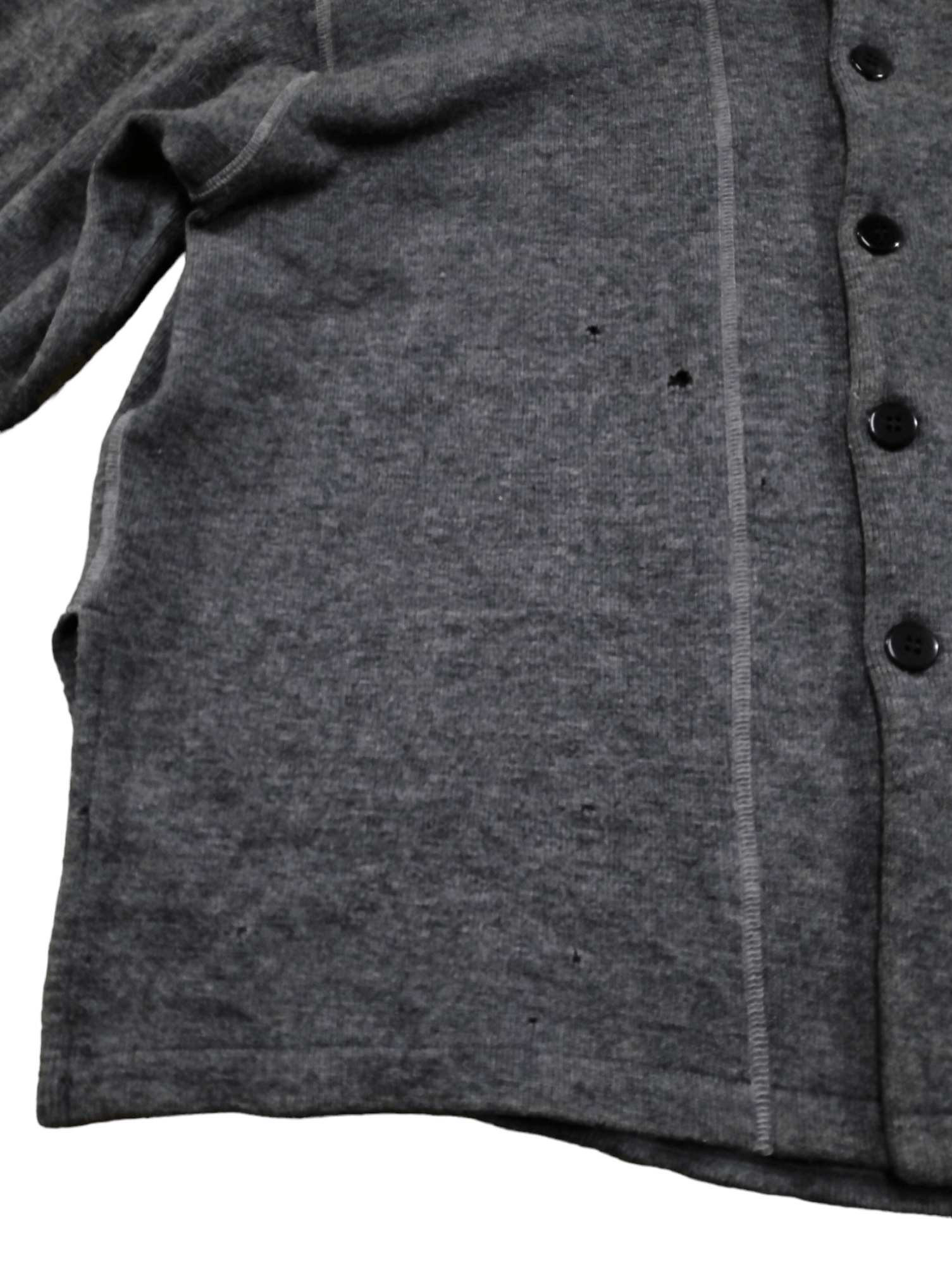 Yohji Yamamoto Vintage Yohgi Yamamoto Signature Wool Jacket Distressed Size US M / EU 48-50 / 2 - 7 Thumbnail