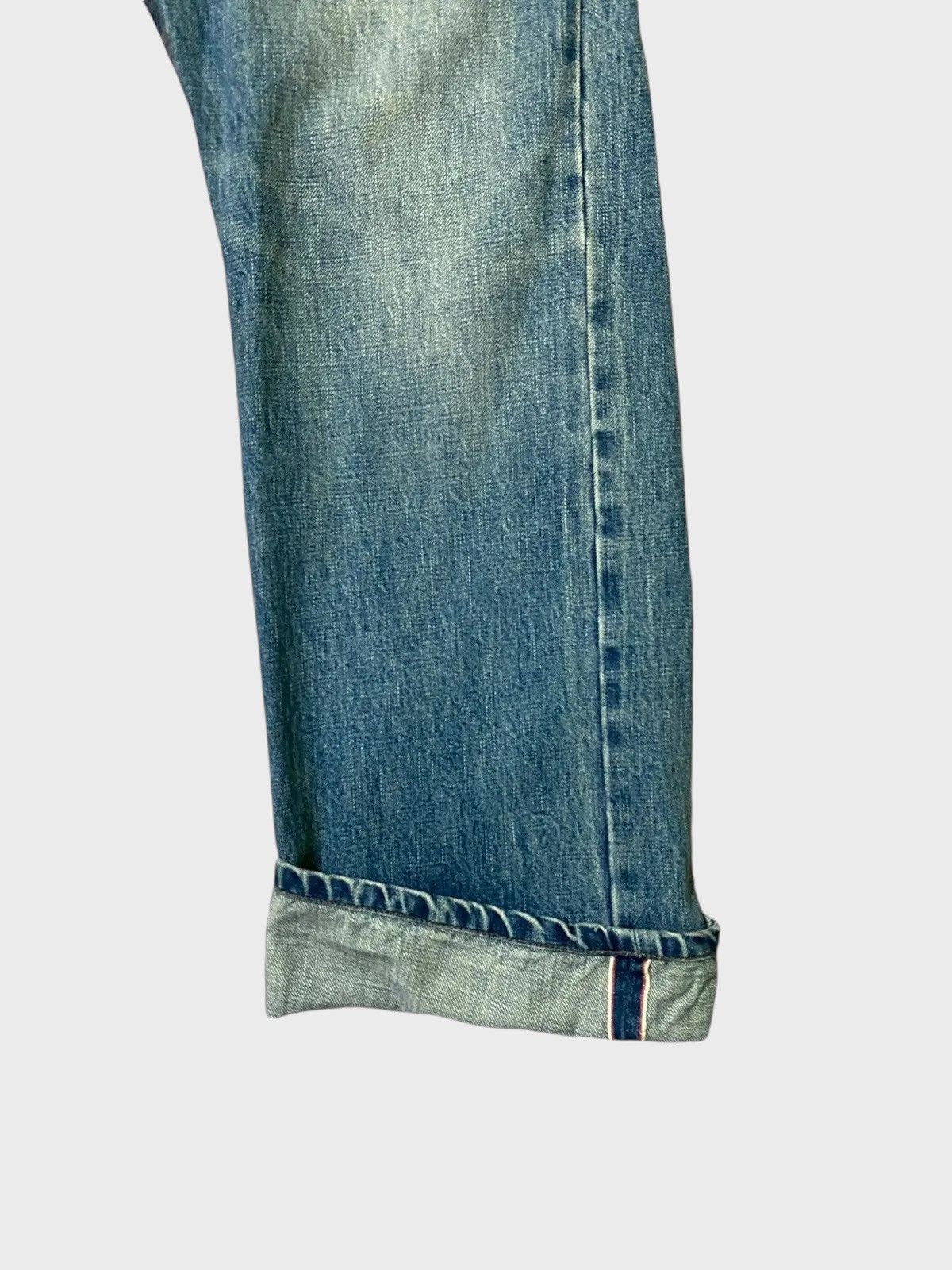 Japanese Brand NESTA BRAND Embroidered 🇲🇱 Mud Wash Selvedge Denim Size US 35 - 5 Thumbnail