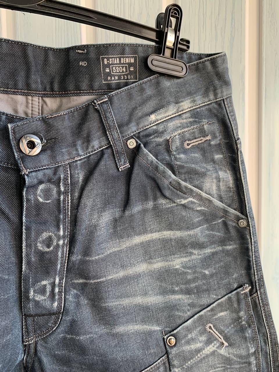 G-Star × Japanese Brand G-Star Raw 3301 General 5620 Tapered Extract Denim Jeans Size US 33 - 5 Thumbnail