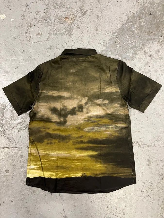 Roberto Cavalli × Vintage 2000S Cavalli Apocalyptic Sunset Brown Faded Shirt Size US M / EU 48-50 / 2 - 6 Thumbnail