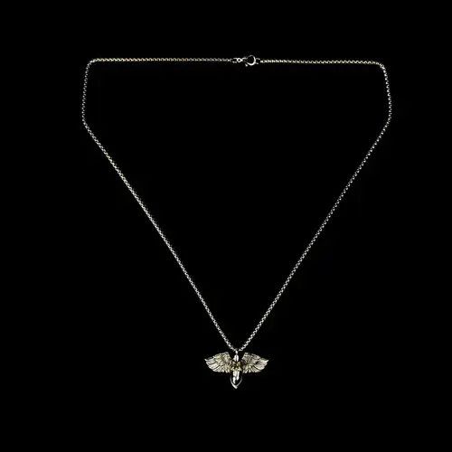 Jewelry Wings Punk Necklace Grunge Chain Size ONE SIZE - 8 Thumbnail