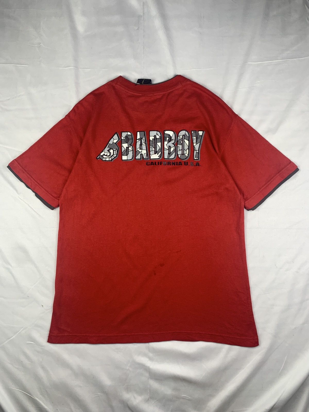 Japanese Brand y2k Bad Boy US Red Spell Out Graphic Tee Size US M / EU 48-50 / 2 - 1 Thumbnail