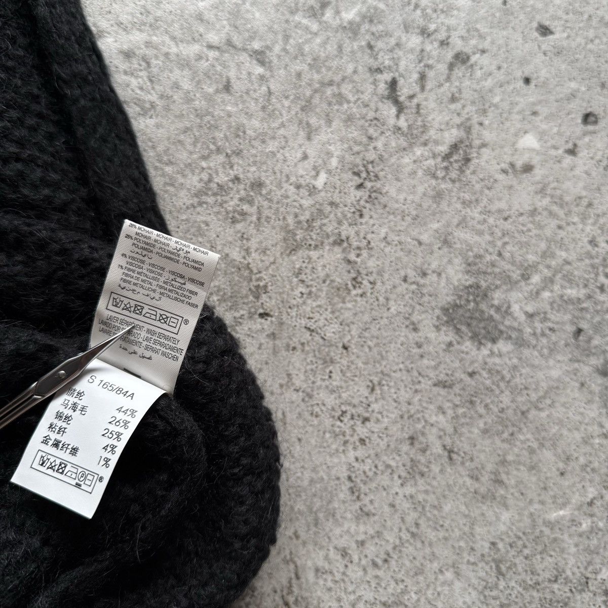 Other La Fee Maraboutee Womens Black Long Open Front Knit Cardigan Size S / US 4 / IT 40 - 7 Thumbnail