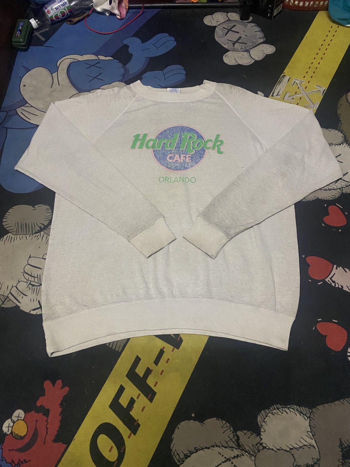 Hard Rock Cafe Vintage 1990 Hard Rock Cafe Save The Planet Sweatshirt Size US XL / EU 56 / 4 - 1 Thumbnail