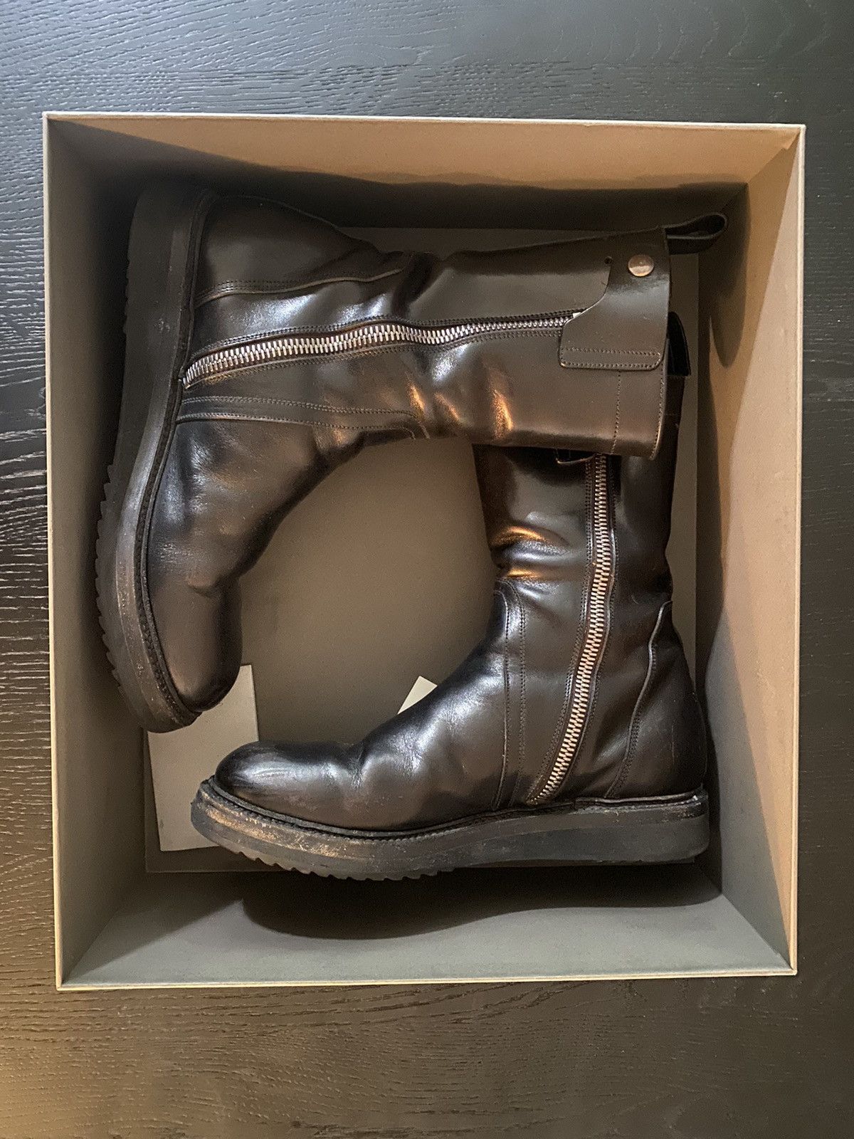 Rick Owens CREEPER LEATHER BOOT Grailed