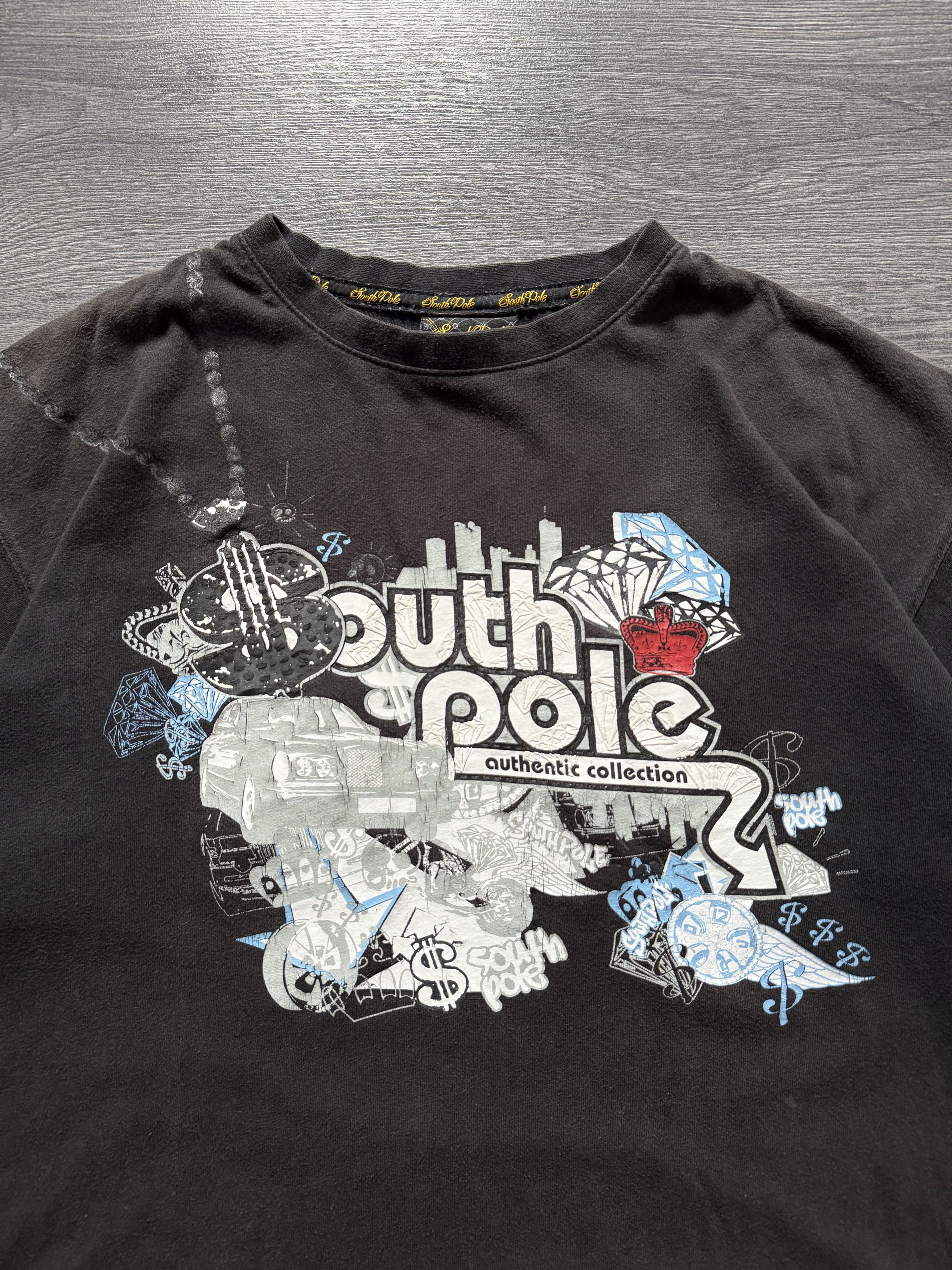 Southpole Vintage Y2K Southpole Oversized Heavyweight Graphic Tee Size US XL / EU 56 / 4 - 3 Thumbnail