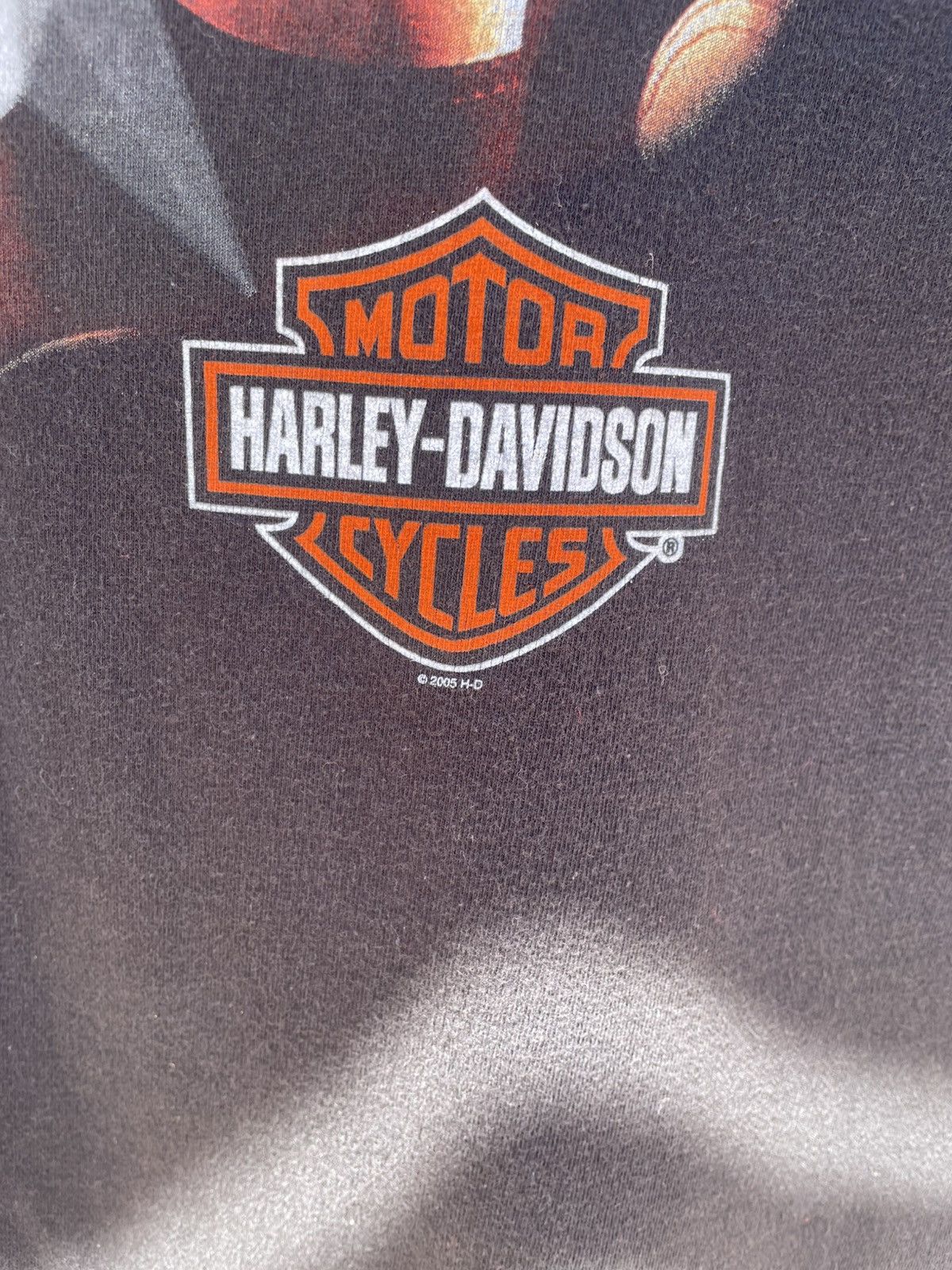 Harley Davidson Vintage 2000s Harley Davidson Xl Black T-shirt Size US XL / EU 56 / 4 - 3 Thumbnail