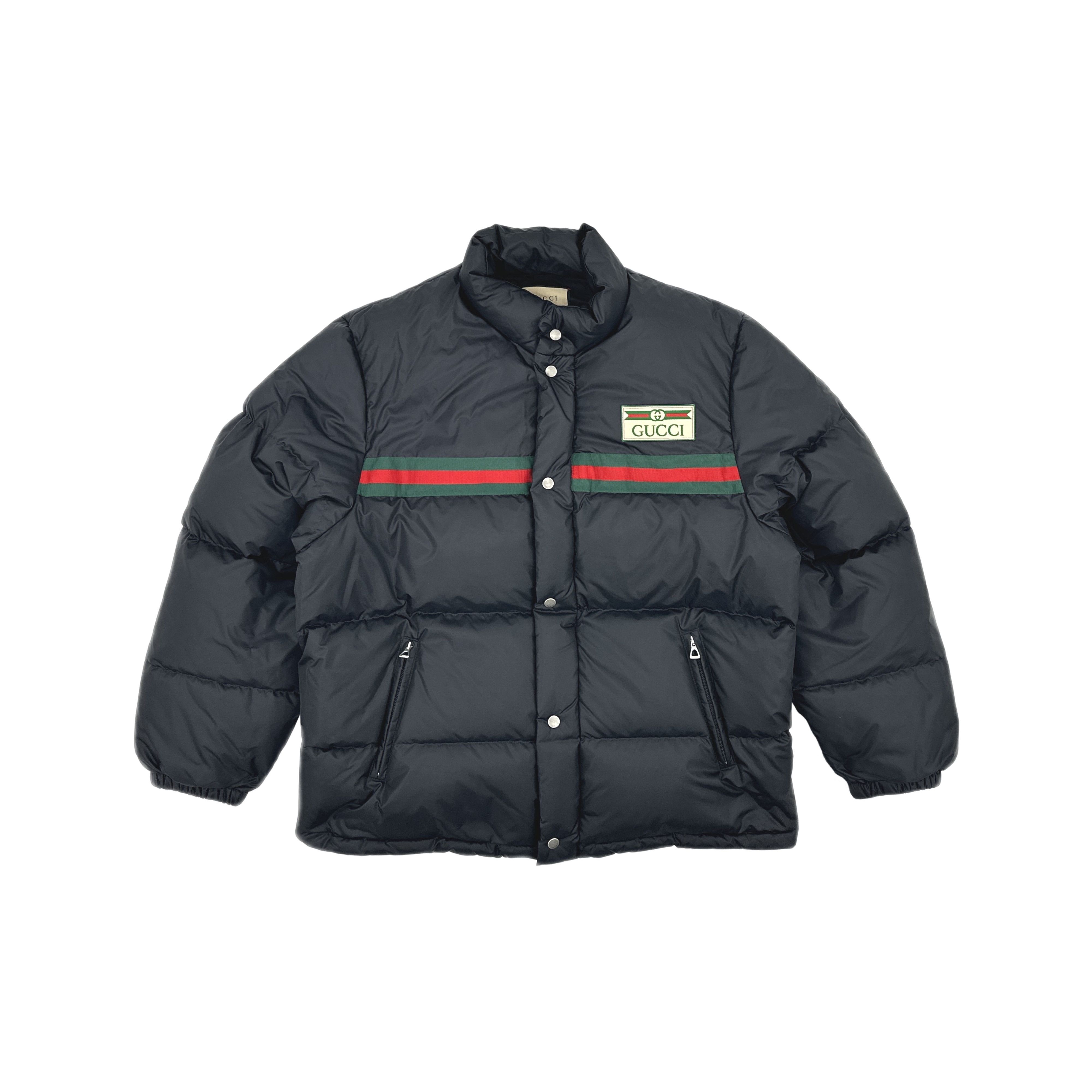 Gucci Gucci Web Stripe Logo Puffer Jacket US M Size US M / EU 48-50 / 2 - 1 Thumbnail