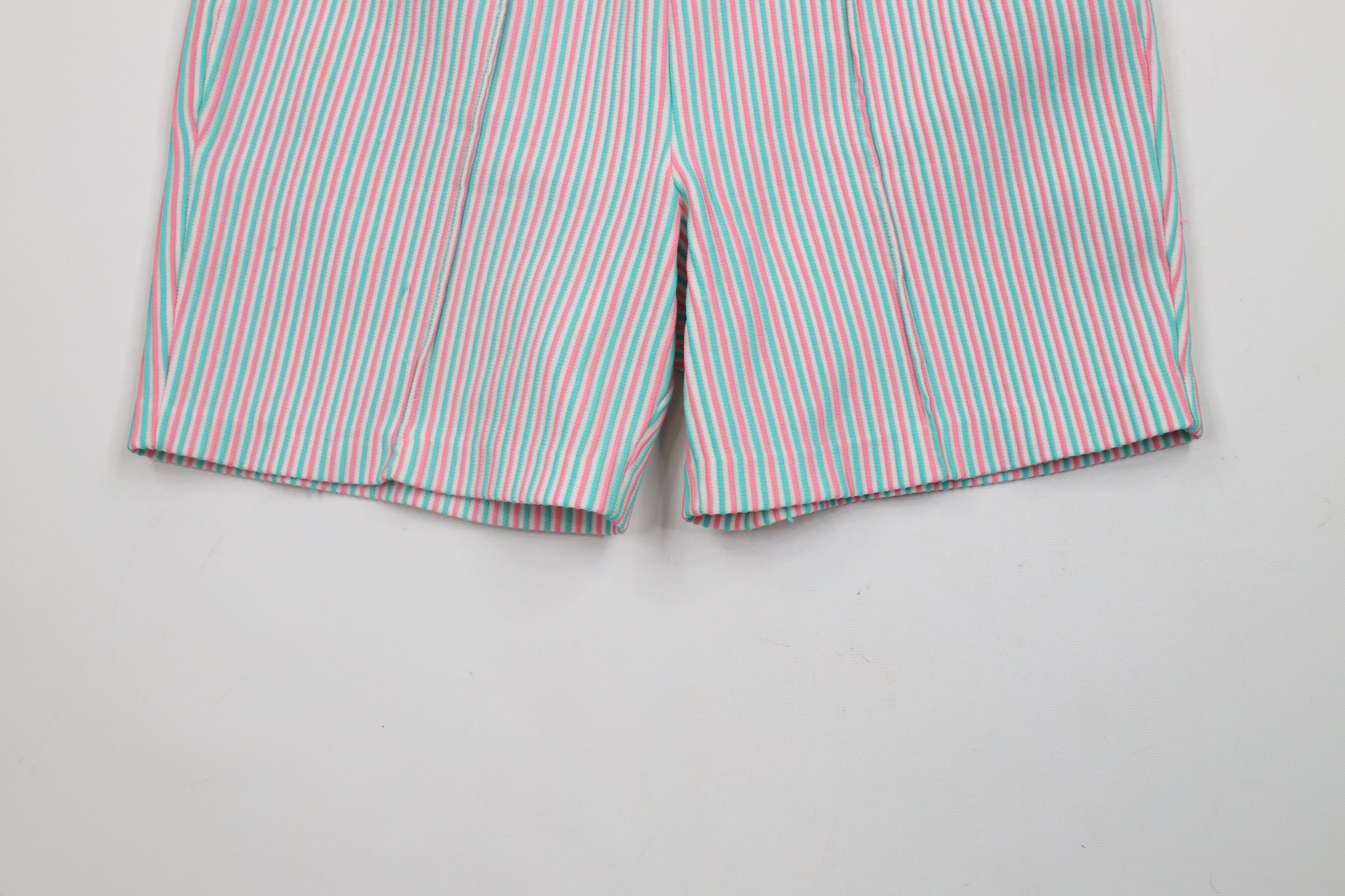 Vintage Vintage 60s 70s Streetwear Ribbed Knit Above Knee Shorts USA Size 34" / US 12 / IT 48 - 4 Thumbnail