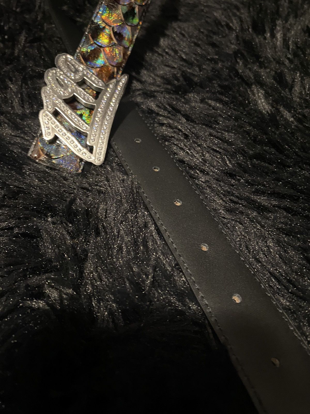1199 Bazo1199 Faux Fishscale Belt F&F Size ONE SIZE - 8 Thumbnail