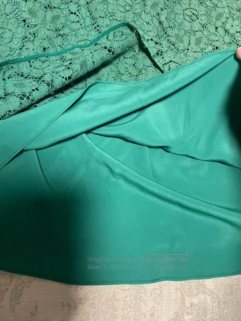 Gucci Gucci Green lace skirt Size 26" / US 2 / IT 38 - 3 Thumbnail
