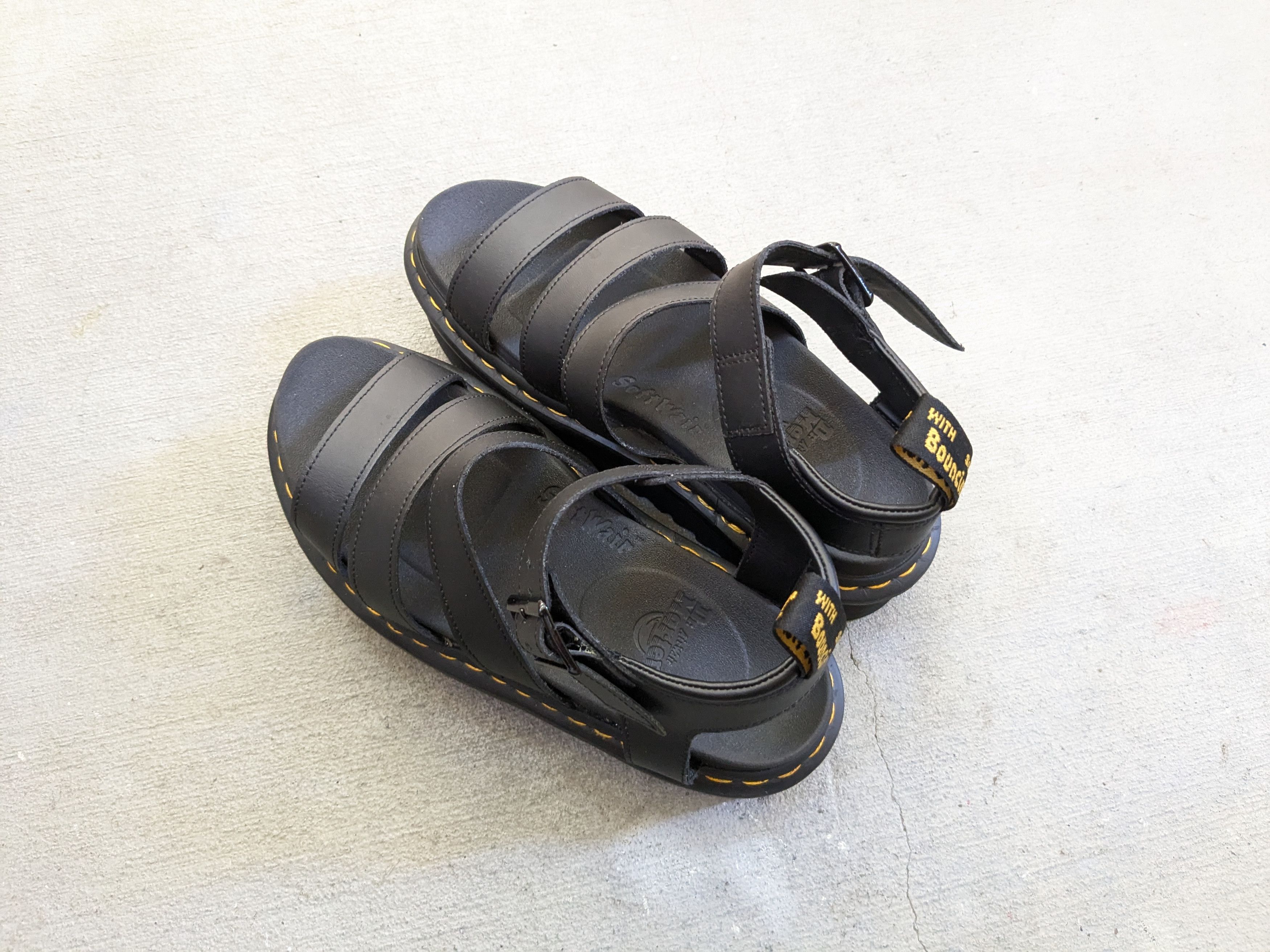 Dr. Martens Dr. Martens Blaire Quad Sandals Black Men 8 Leather Strap Size US 8 / EU 41 - 8 Thumbnail