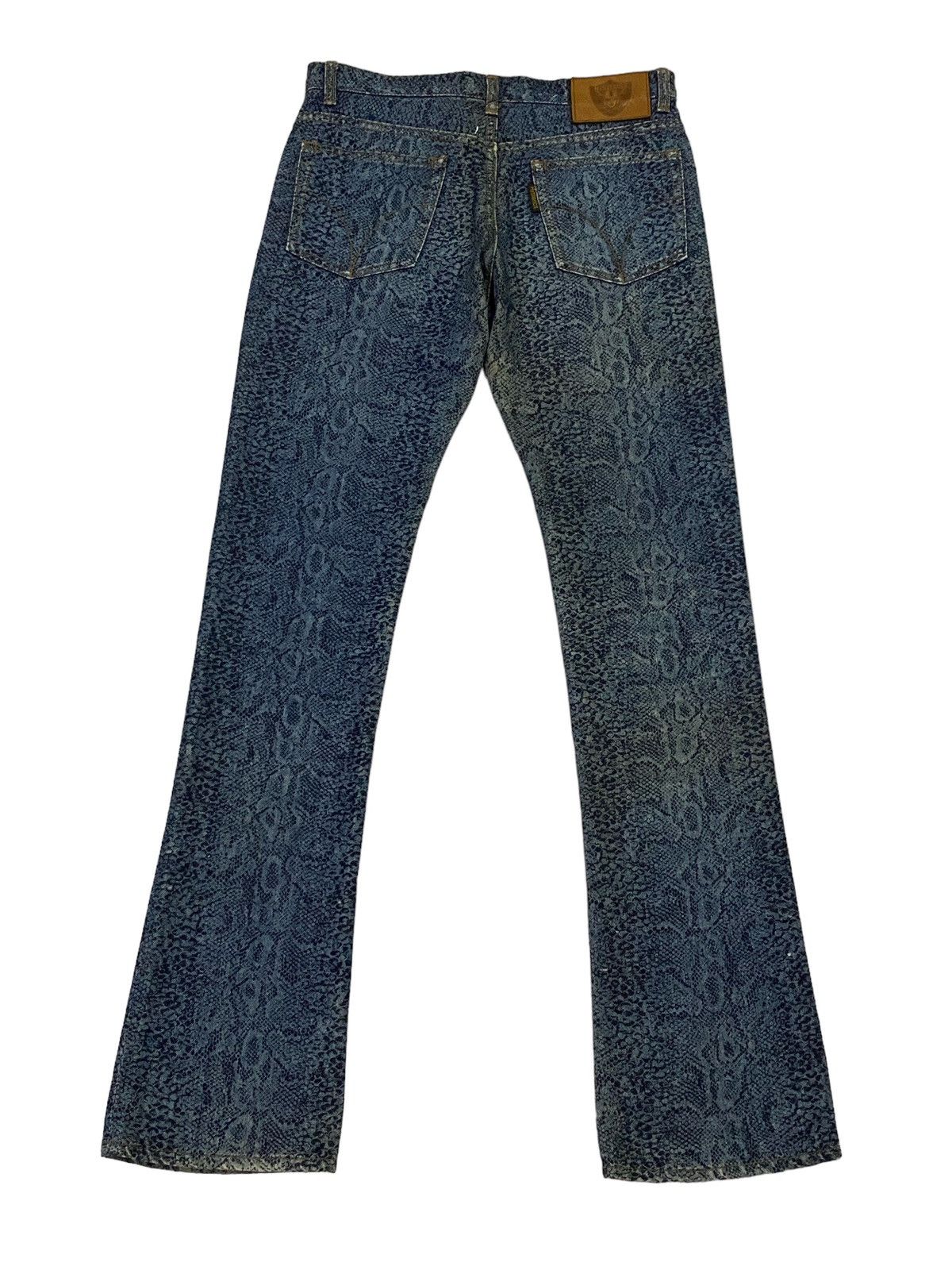 Hysteric Glamour Rare‼️Hysteric Glamour Snakeskin Denim Pants Size US 29 - 3 Thumbnail