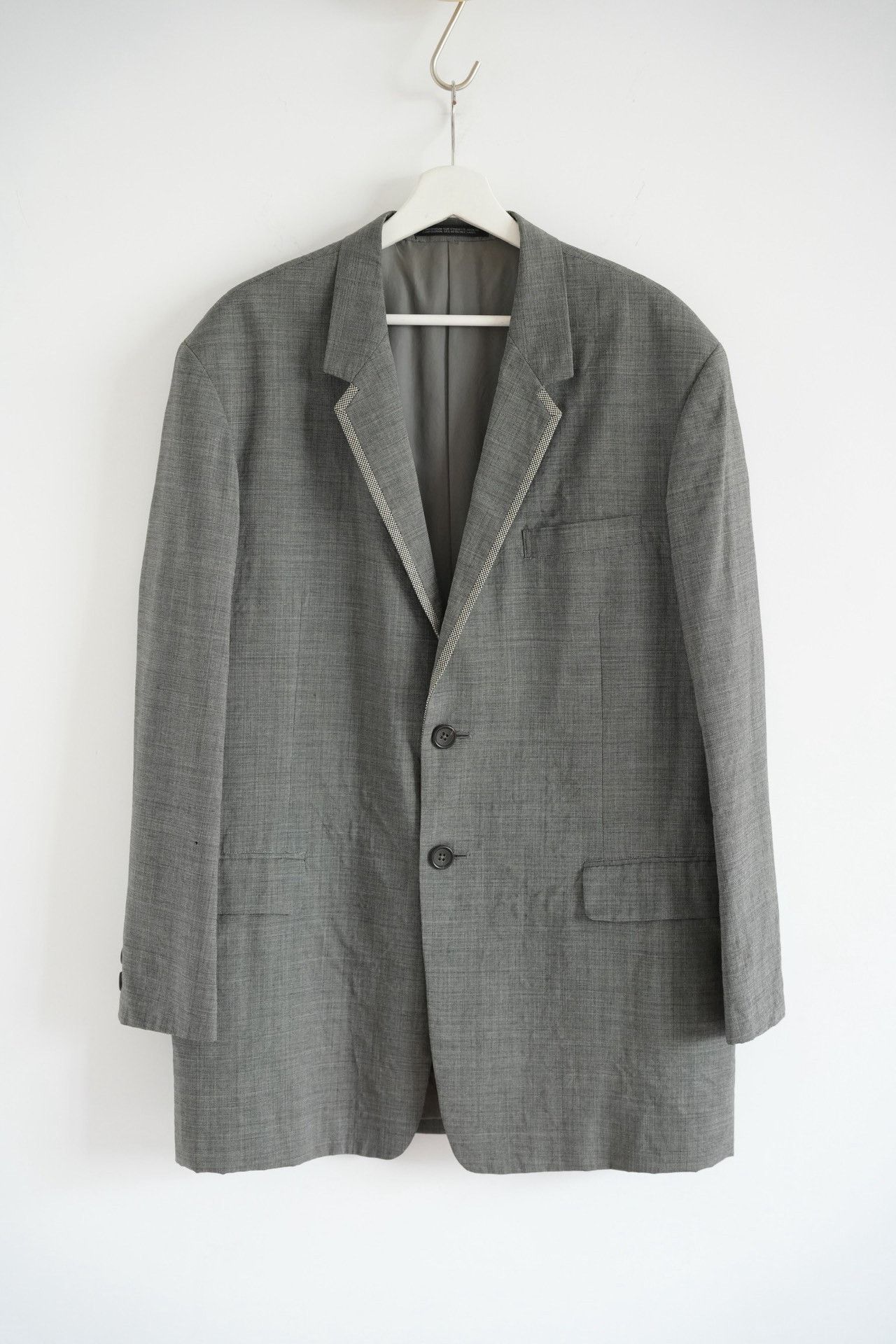 Yohji Yamamoto Yohji Yamamoto 92ss Gray Houndstooth Suit Size US S / EU 44-46 / 1 - 1 Thumbnail