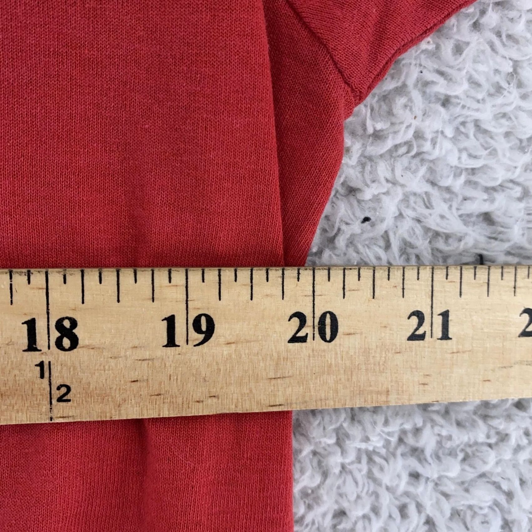 Fruit Of The Loom VINTAGE Fruit of the Loom Shirt Mens M Red T-Shirt Pocket 90s Classic Minimalist Size US M / EU 48-50 / 2 - 6 Thumbnail