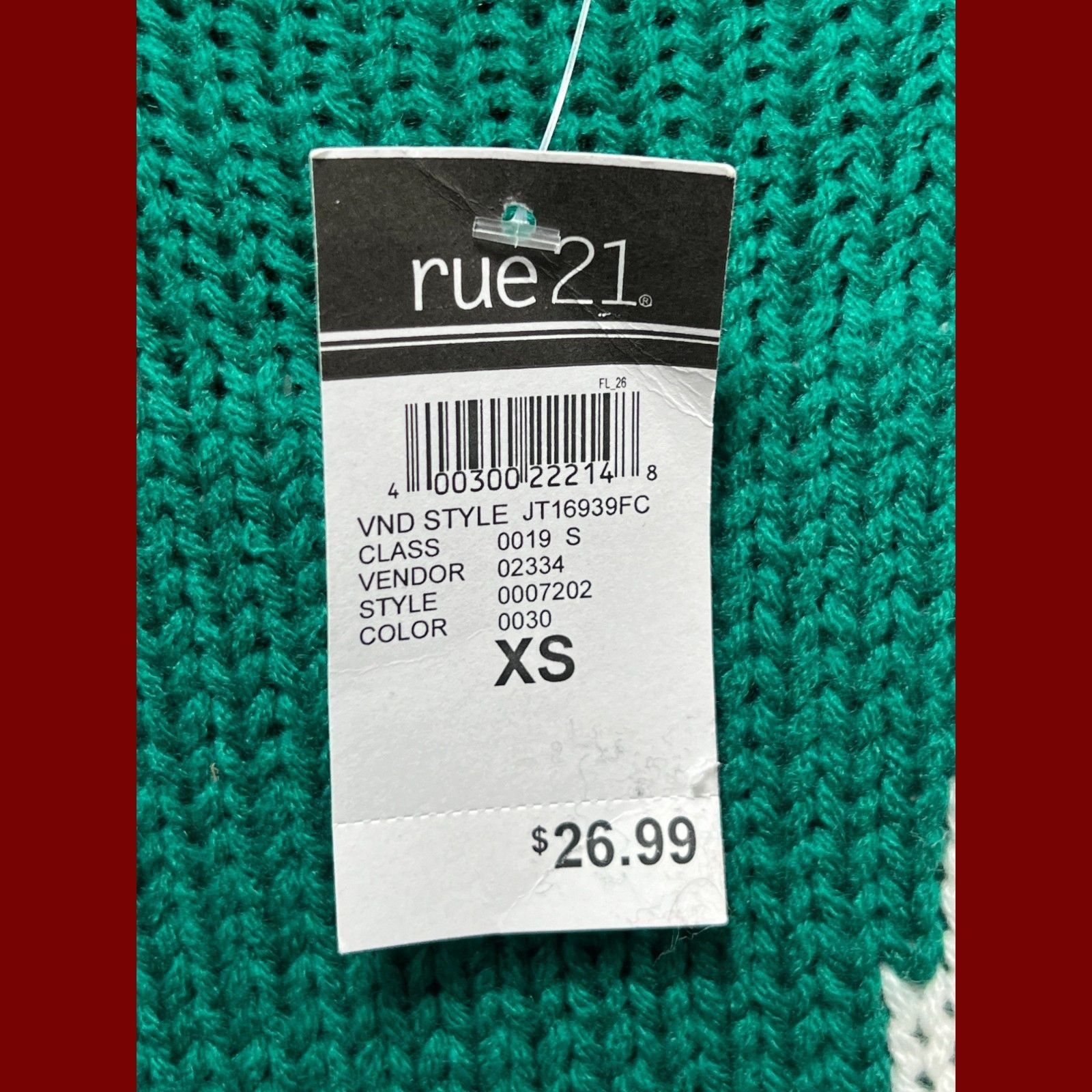 rue21 Rue 21 - Women's Crochet Crew Neck Long Sleeve Sweater - Gre Size XS / US 0-2 / IT 36-38 - 7 Thumbnail