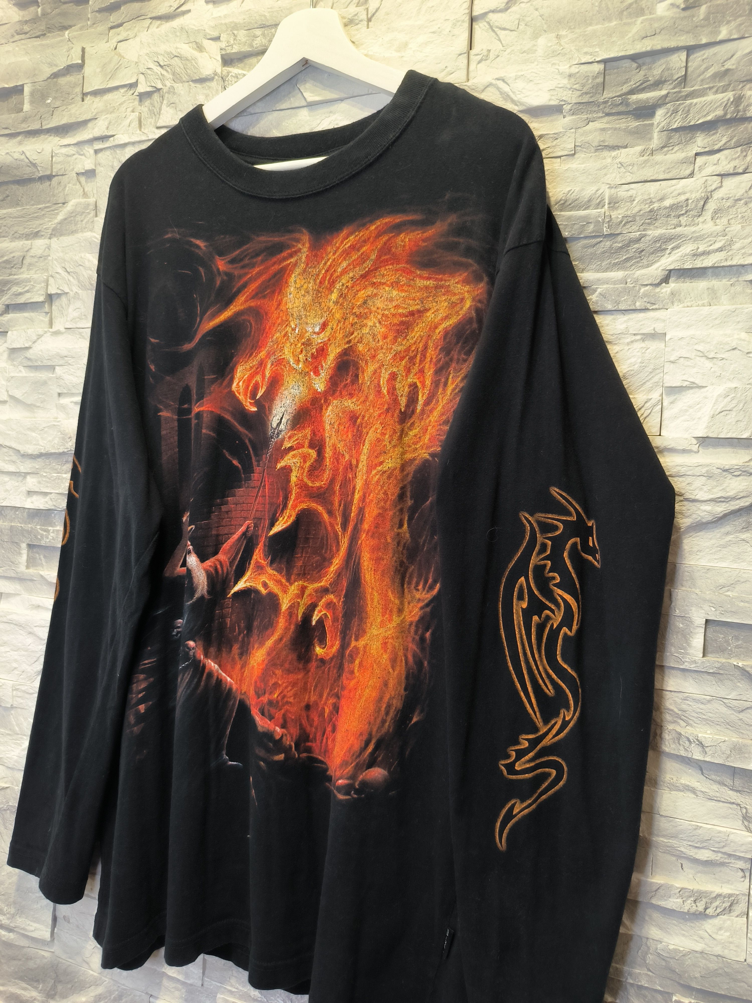 Vintage Vintage Balrog Lord of the Rings Long Sleeve Gandalf Size US XL / EU 56 / 4 - 3 Thumbnail