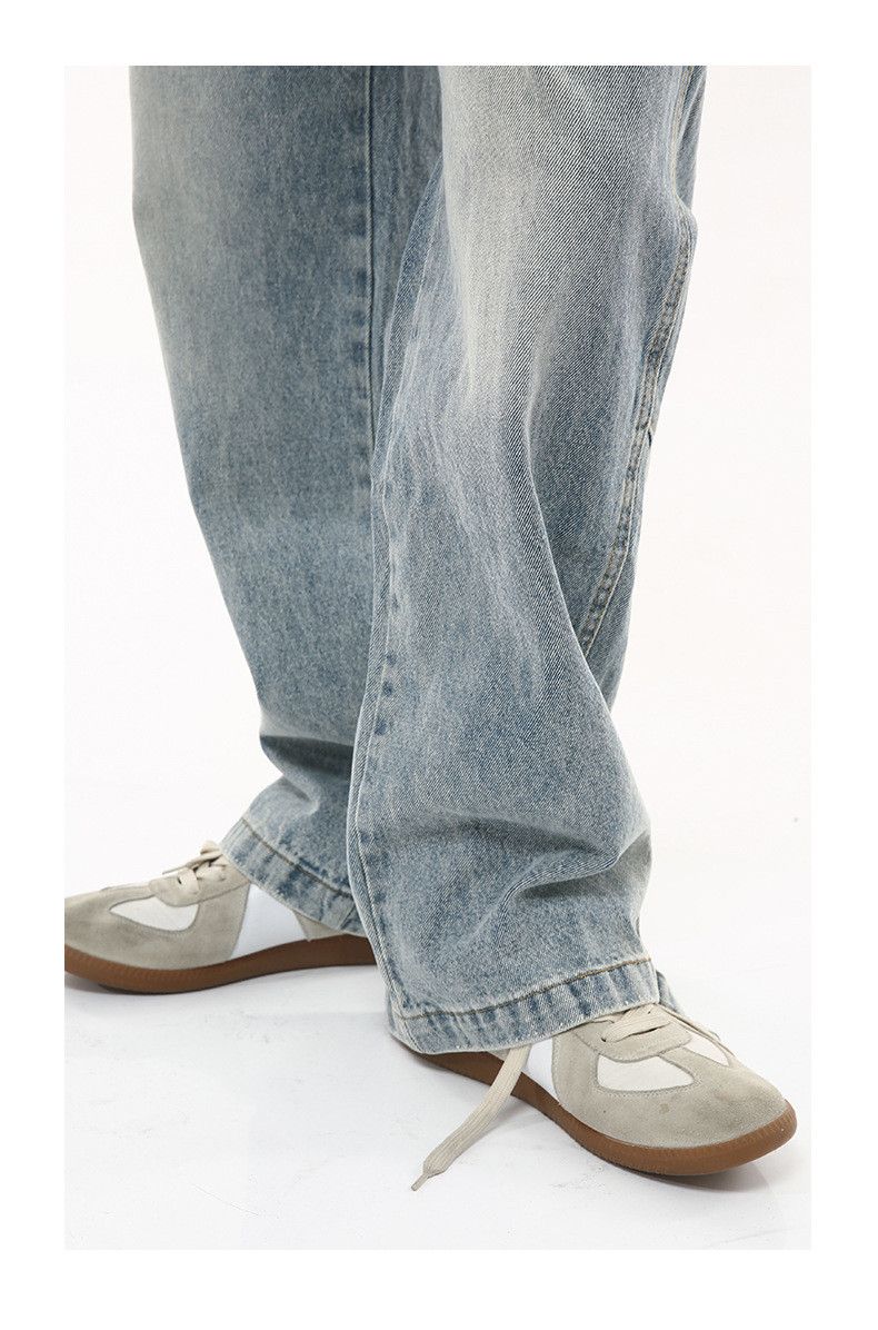 Japanese Brand × Jean Vintage simple style distressed washed loose jeans Size US 32 / EU 48 - 6 Thumbnail