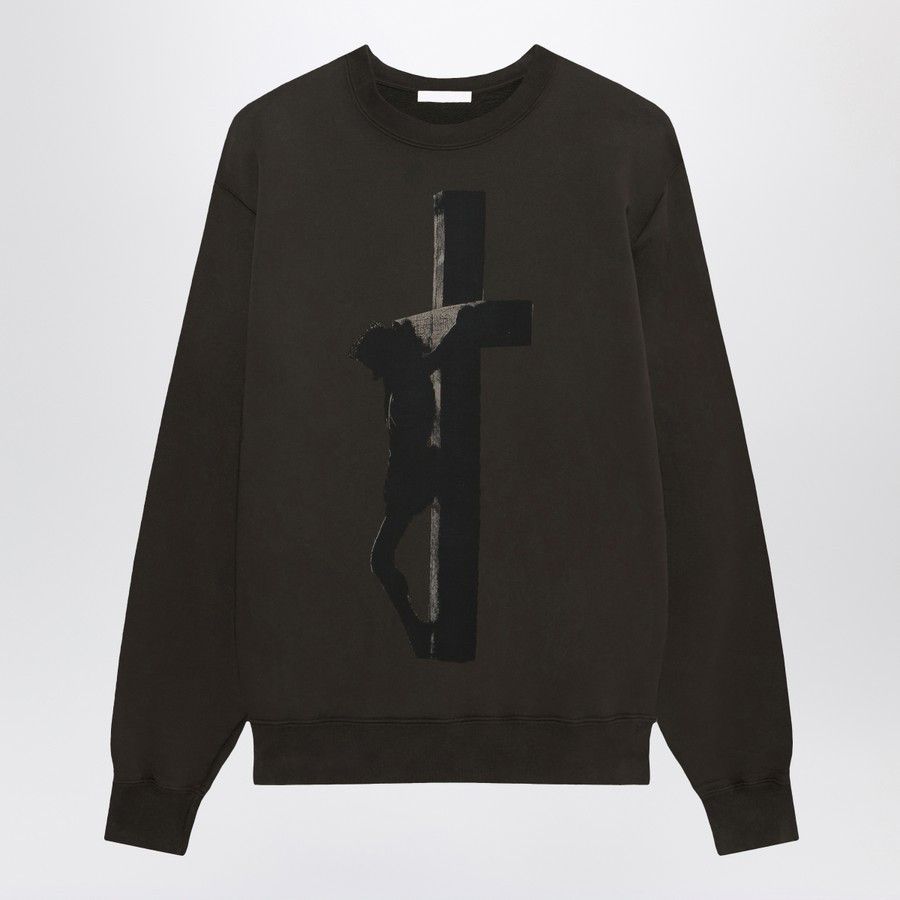 1989 STUDIO o1d2blof1124 Crew-neck Sweatshirt in Dark Brown Size US XL / EU 56 / 4 - 1 Thumbnail