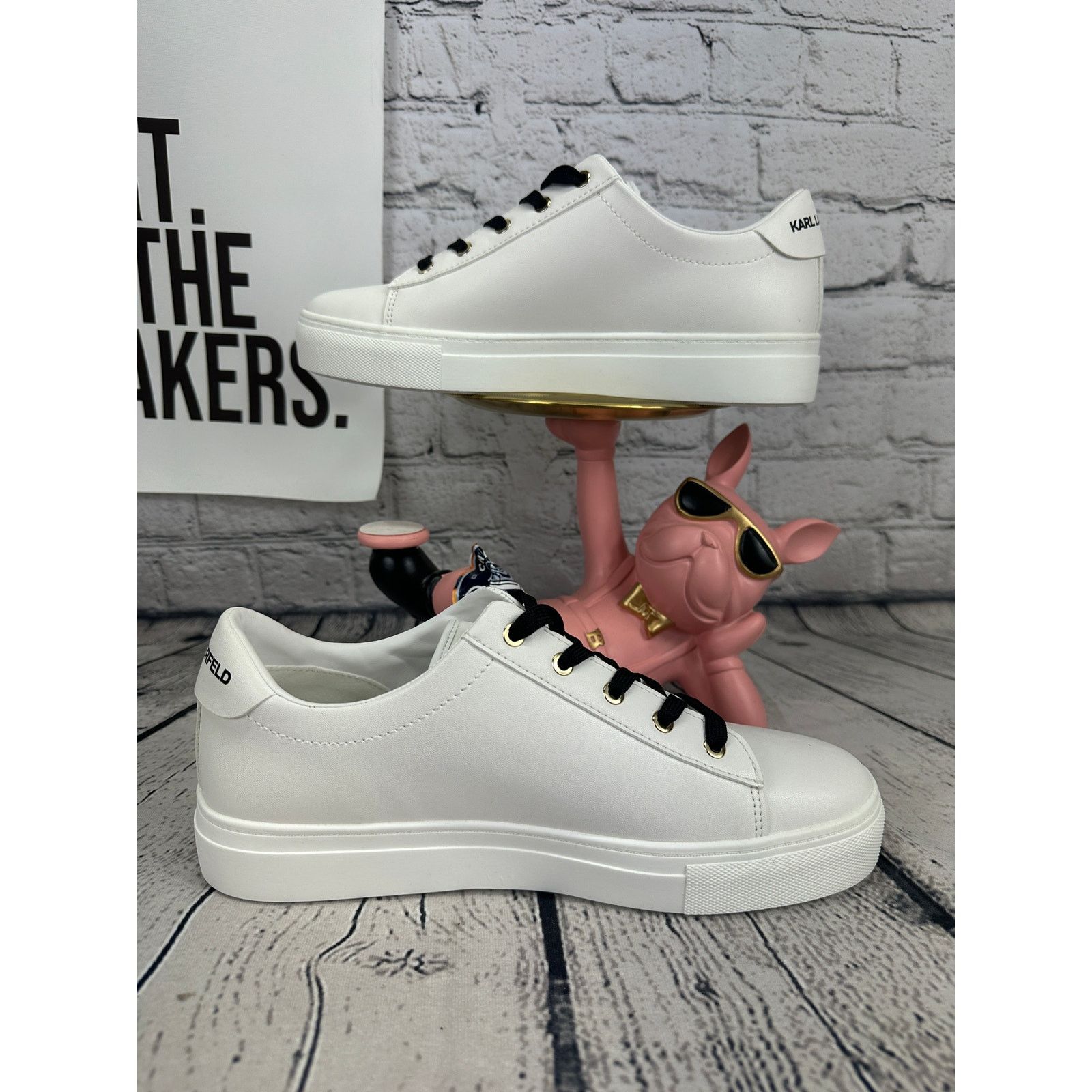 Karl Lagerfeld Karl Lagerfeld Paris Cate Pins Shoes Womens 9 White Sneaker Size US 9 / IT 39 - 6 Thumbnail