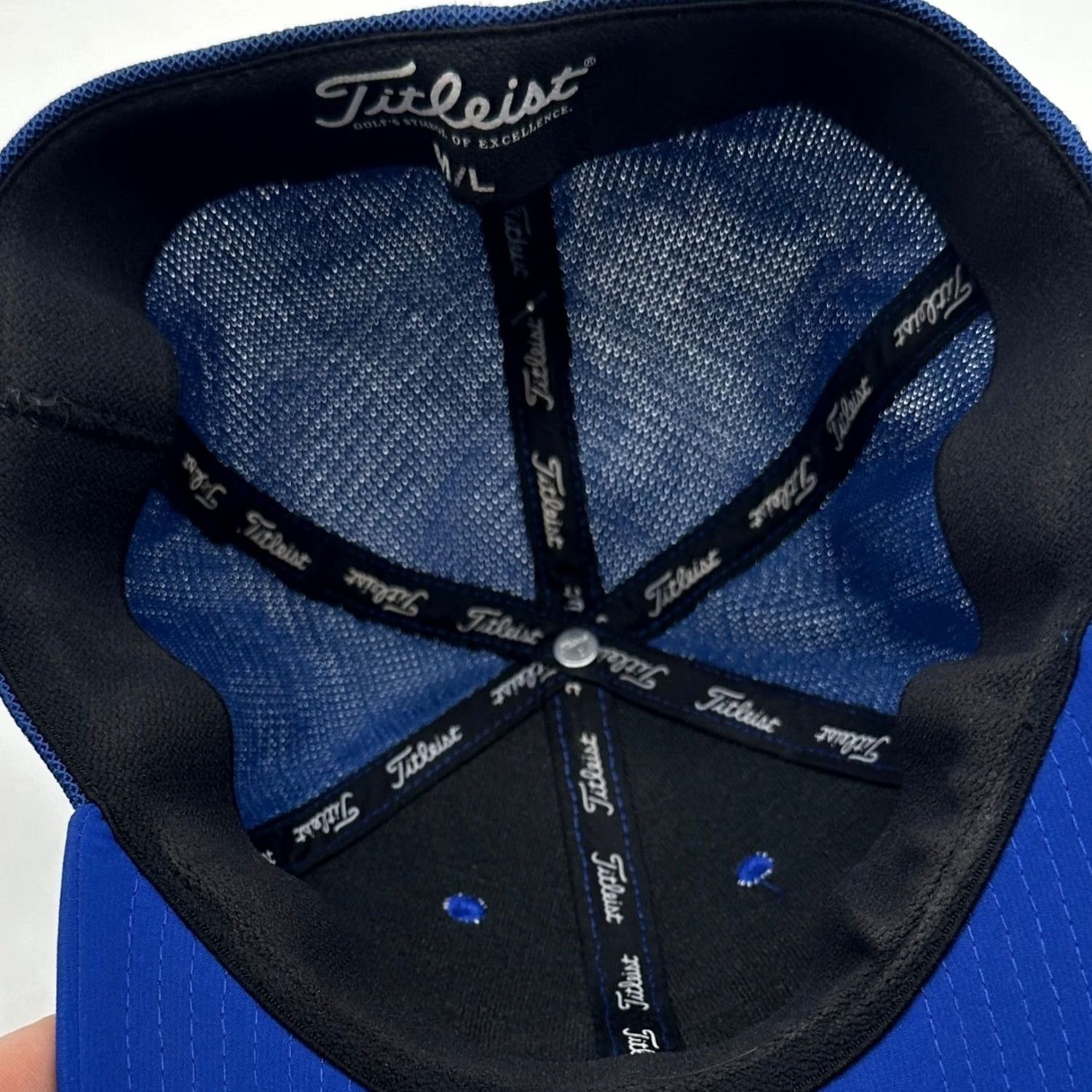 Footjoy FootJoy FJ Pro V1 Baseball Cap Mens Medium-Large Blue Embroidered Titleist Golf Cap Size ONE SIZE - 5 Thumbnail