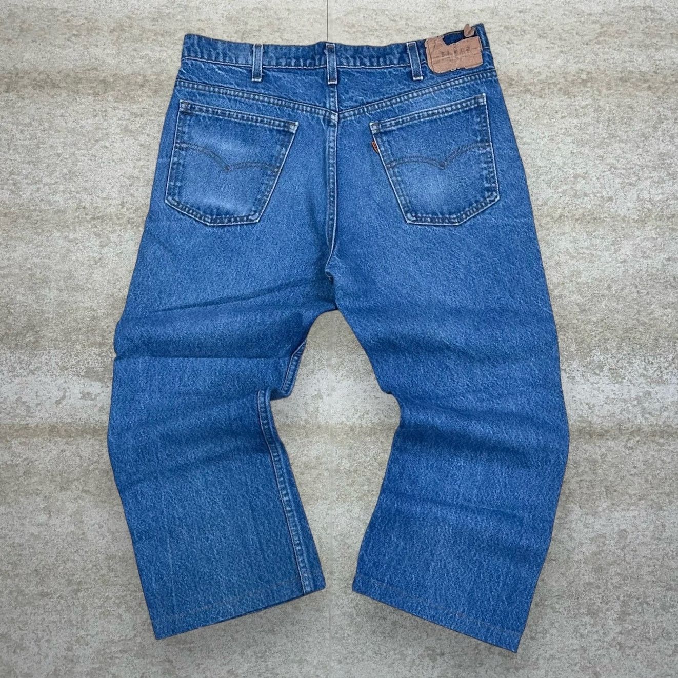 True Vintage Orange Tab Levis Jeans 550 Relaxed Fit 70s