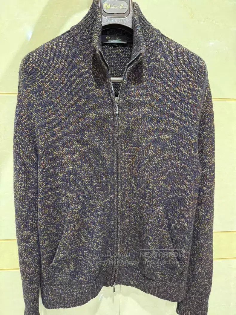 Loro Piana Loro Piana Men's baby cashmere zip-up knitted sweater Size US M / EU 48-50 / 2 - 1 Thumbnail
