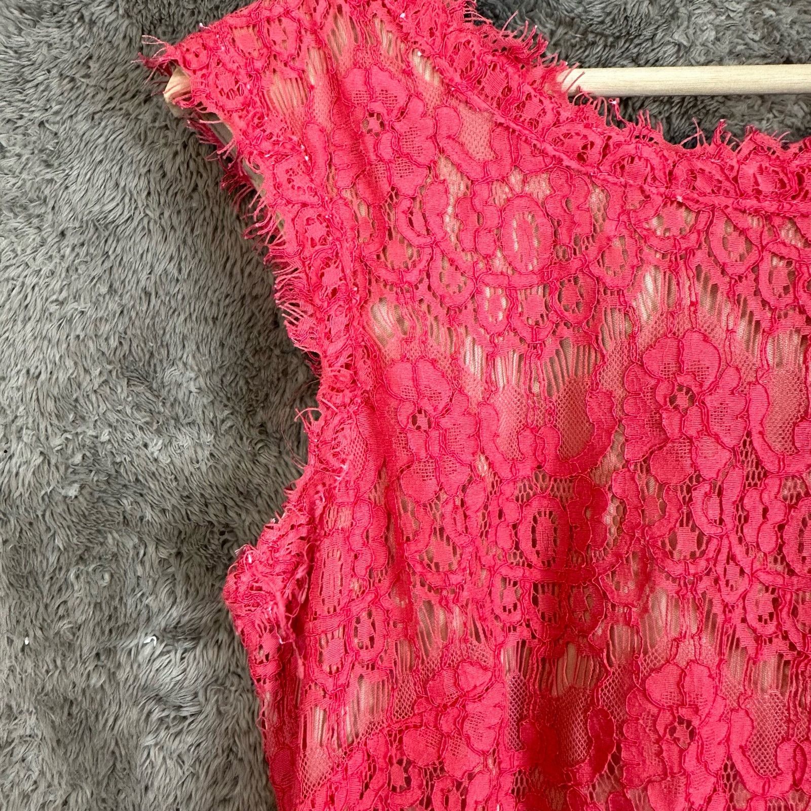 Other Betsy Adam Lace Formal Maxi Mermaid Gown Dress 4 S Pink Size S / US 4 / IT 40 - 7 Thumbnail